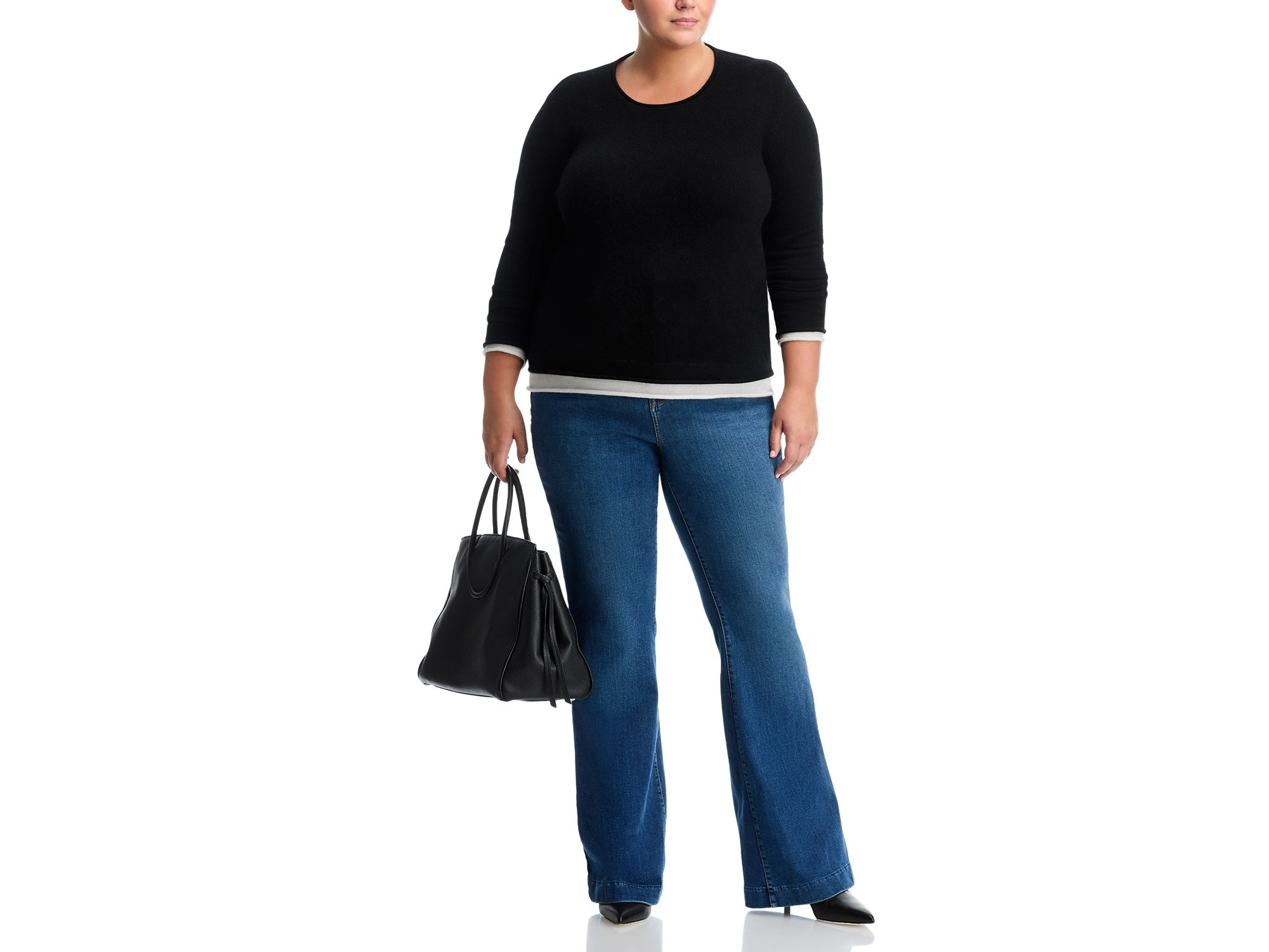 100% Cashmere Double Layer Crewneck Sweater - Exclusive — Image 7