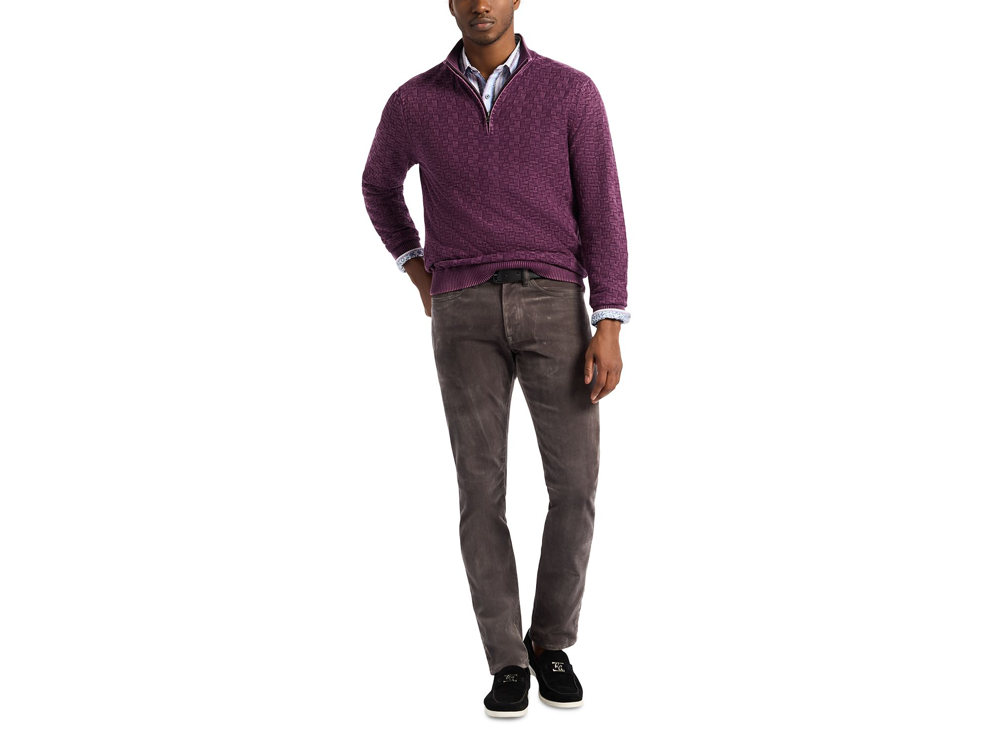 Aubin Quarter Zip Sweater — Image 6