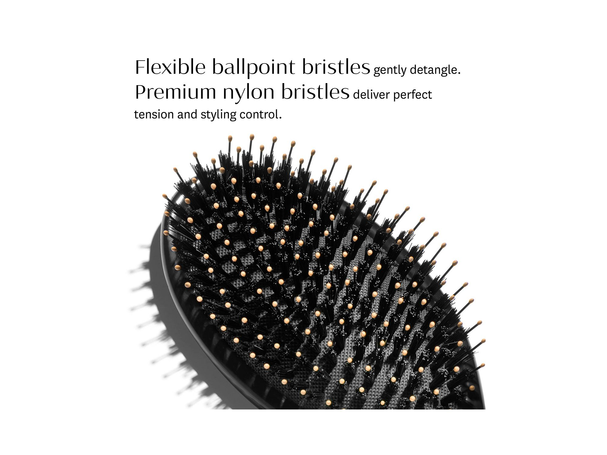 Polish & Shine Premium Faux Boar & Nylon Oval Hairbrush — Image 5