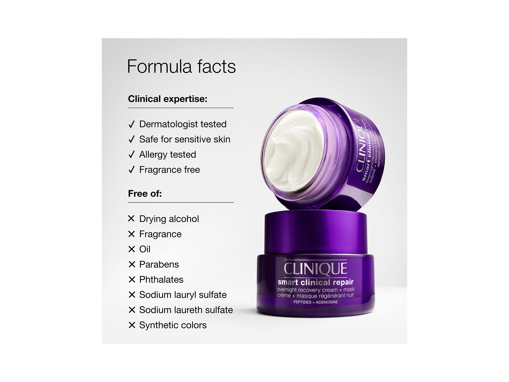 Smart Clinical Repair Overnight Recovery Cream + Mask 1.7 oz. — Image 6