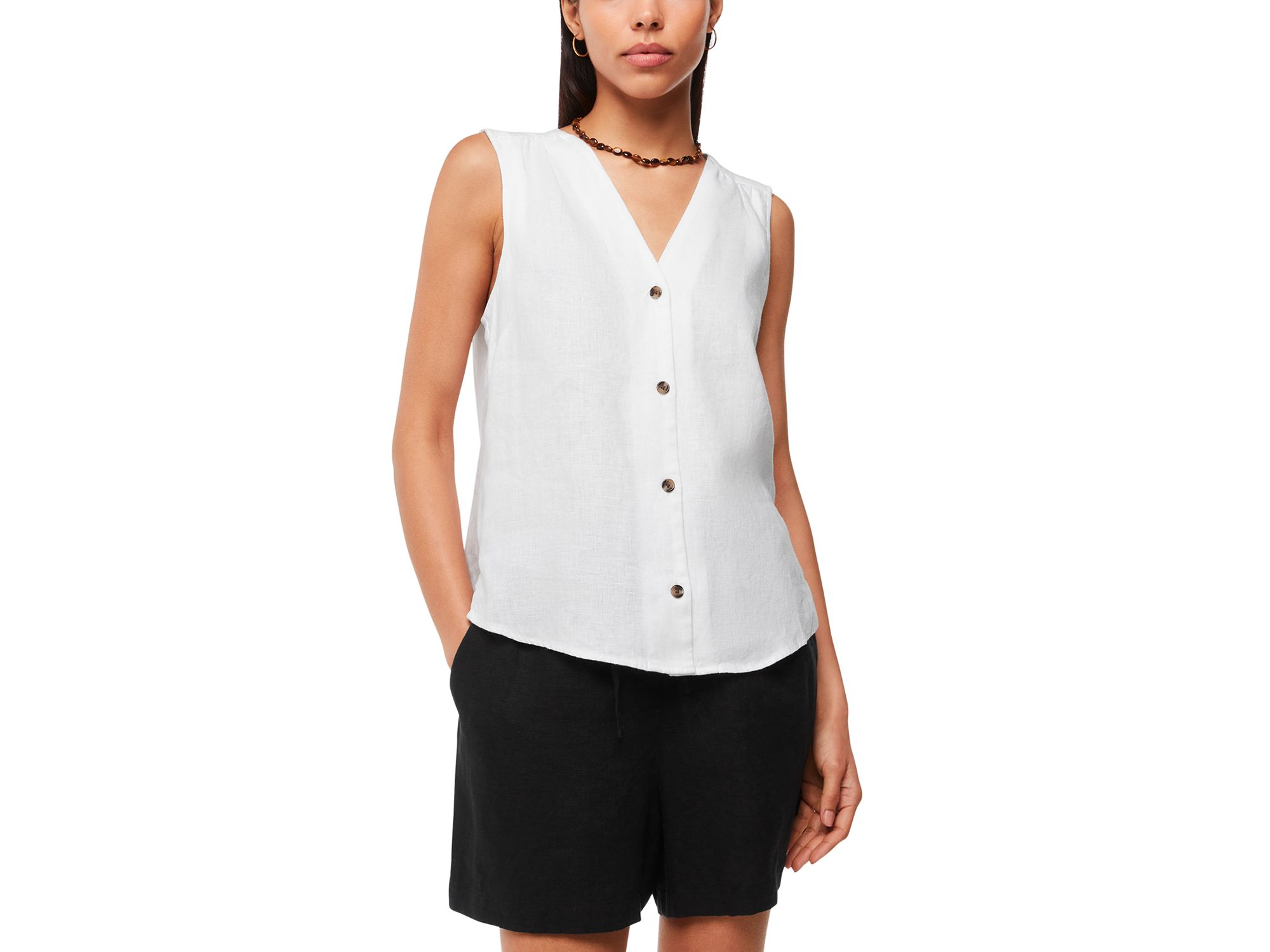 Laura Linen Tank Top — Image 3