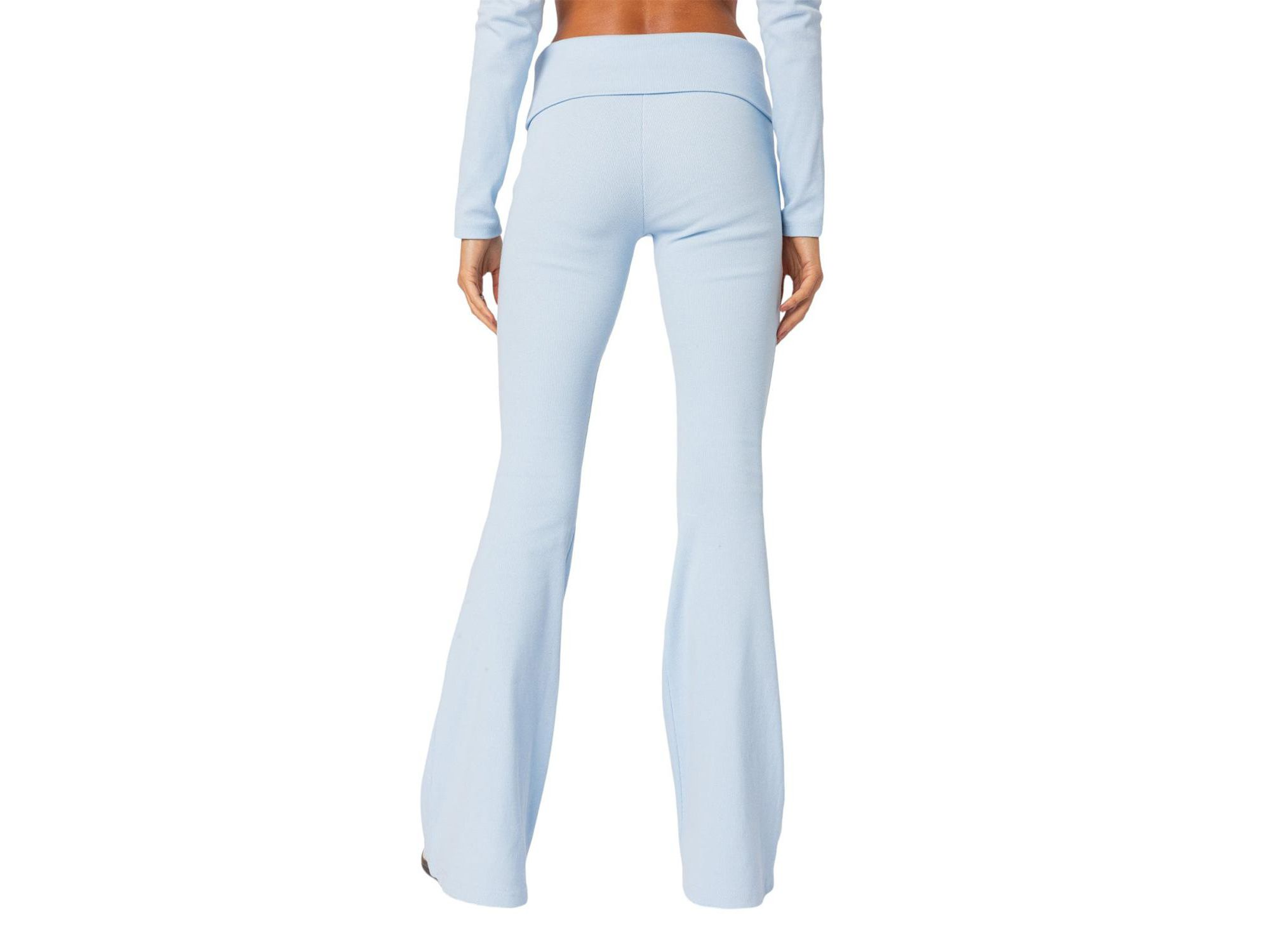Coffee Break Ribbed Flare Leggings — Image 4
