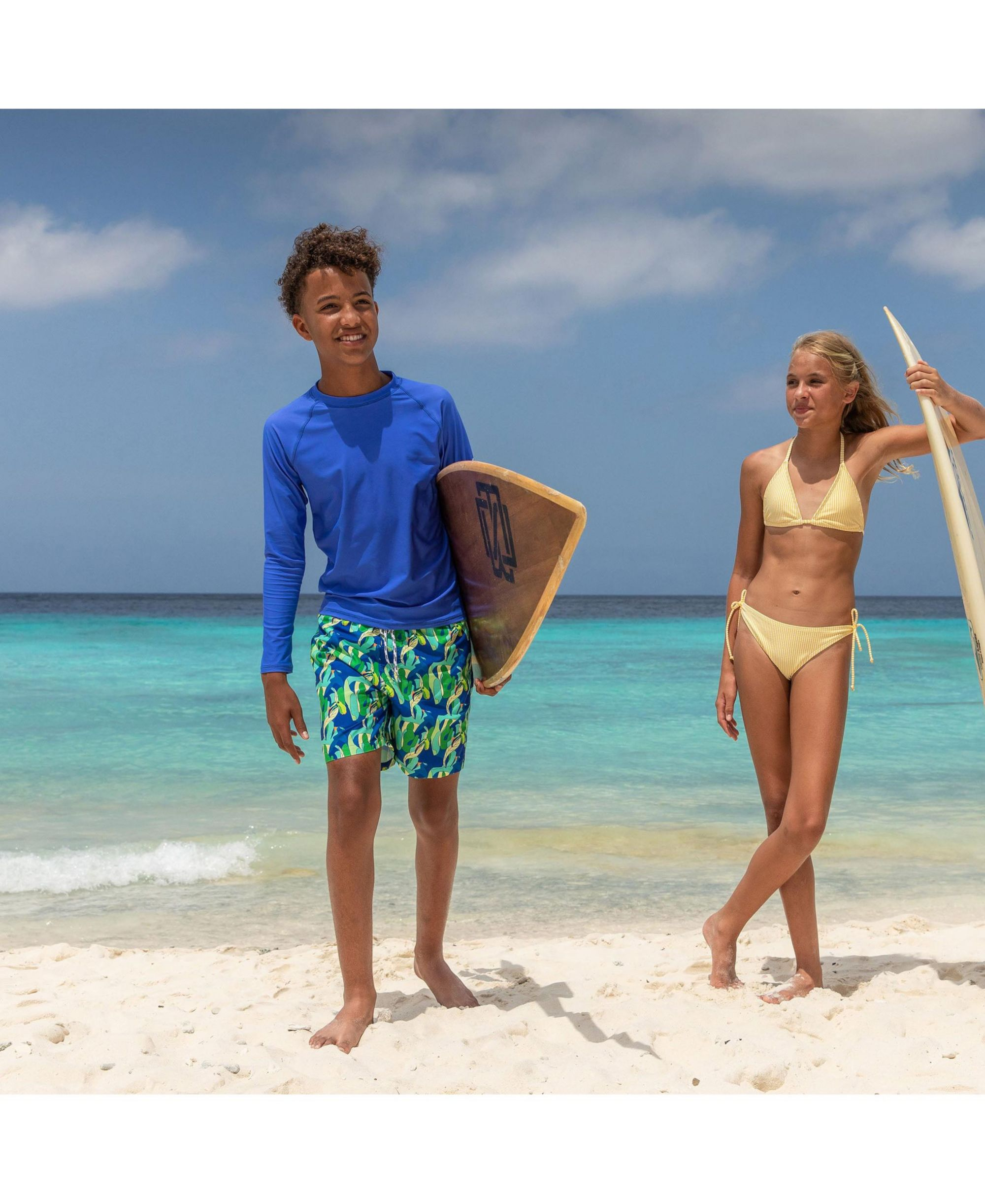 Unisex Toucan Jungle Sustainable Swim Short-Little — Image 3