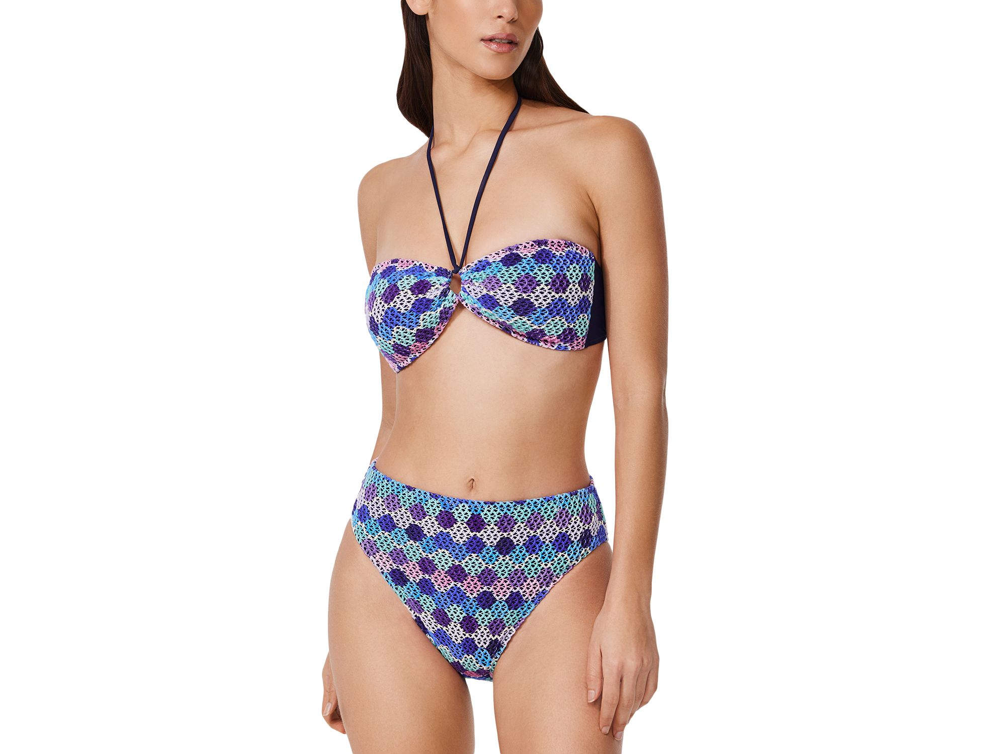 Retro Riviera High Waist Bikini Bottom — Image 9