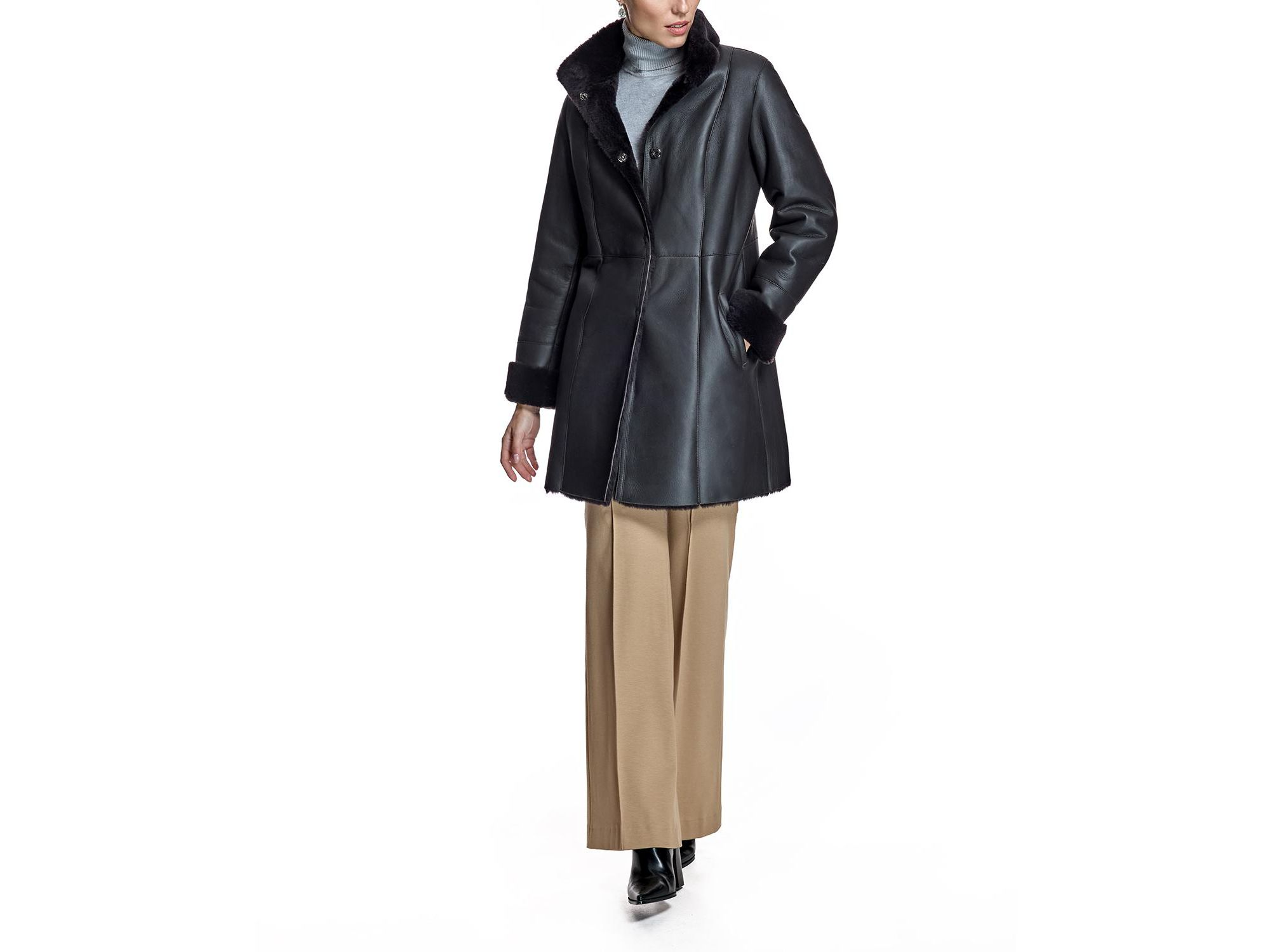 Nappa Shearling Coat — Image 6