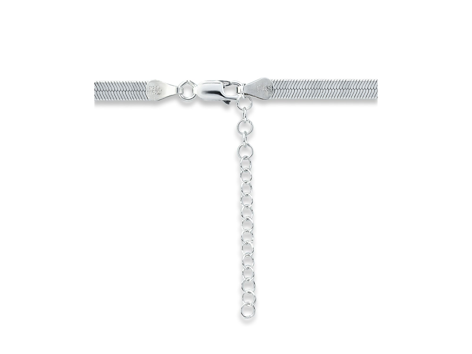 Herringbone Chain Necklace, 16" - Exclusive — Image 3
