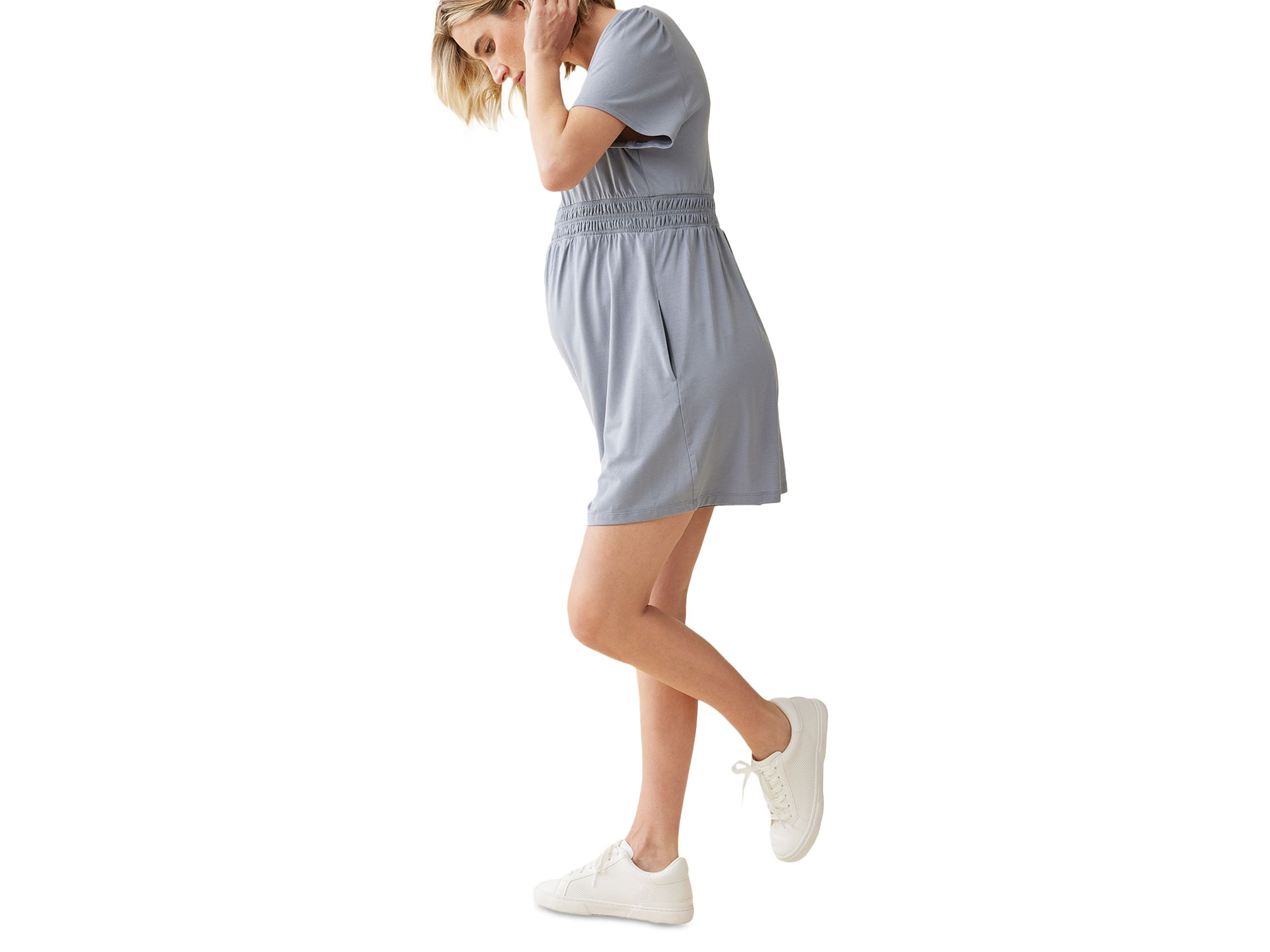 Knit Maternity Romper — Image 4