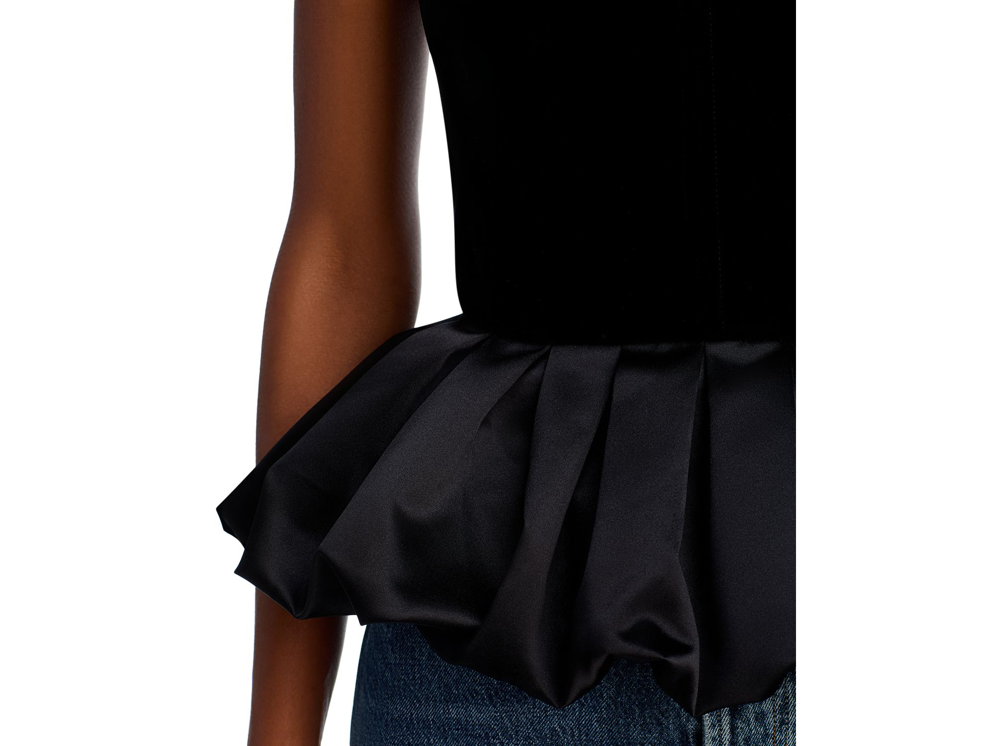 Strapless Velvet Top - Exclusive — Image 3