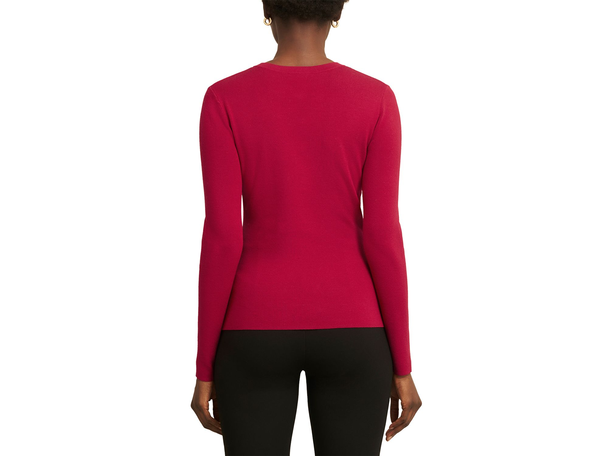 Hayden Fitted Crewneck Sweater — Image 4