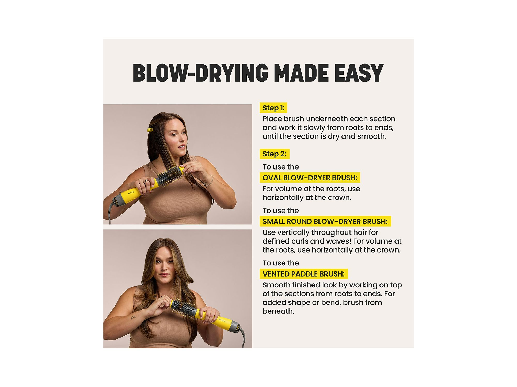 The Triple Shot Interchangeable Blow Dryer Brush — Image 5