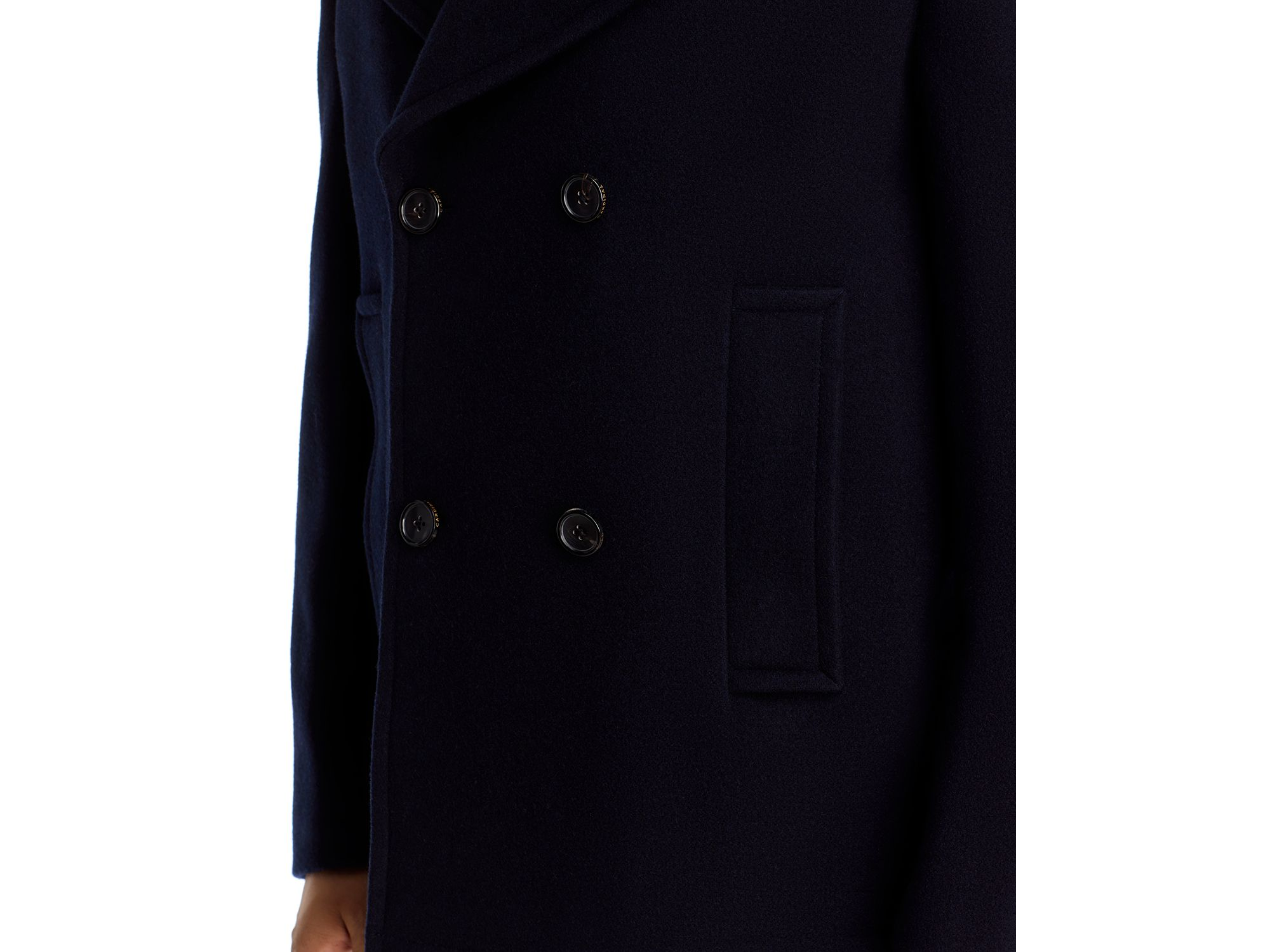 Wool & Cashmere Double Breasted Peacoat — Image 3