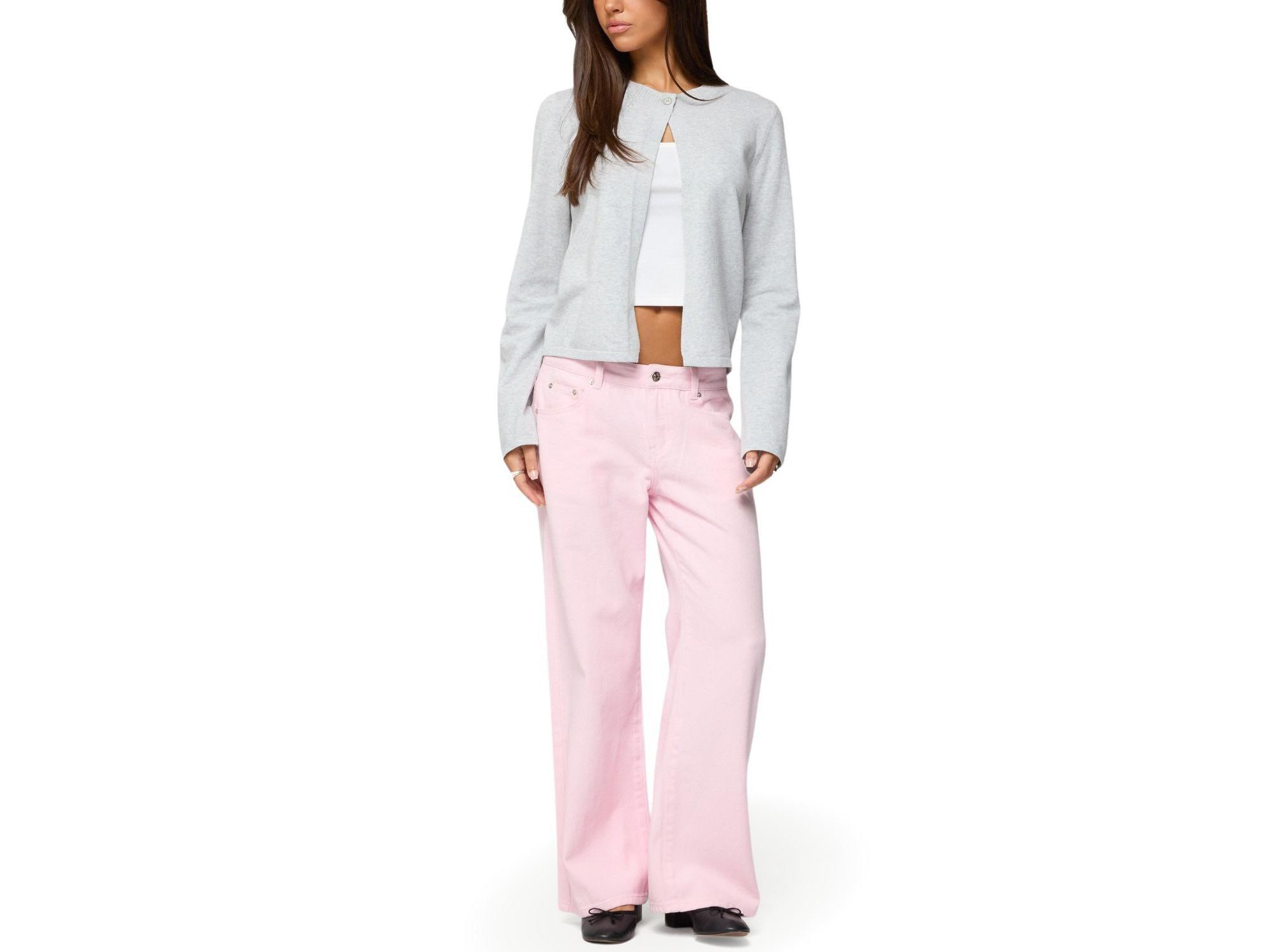 Jenie Split Front Knit Cardigan — Image 5