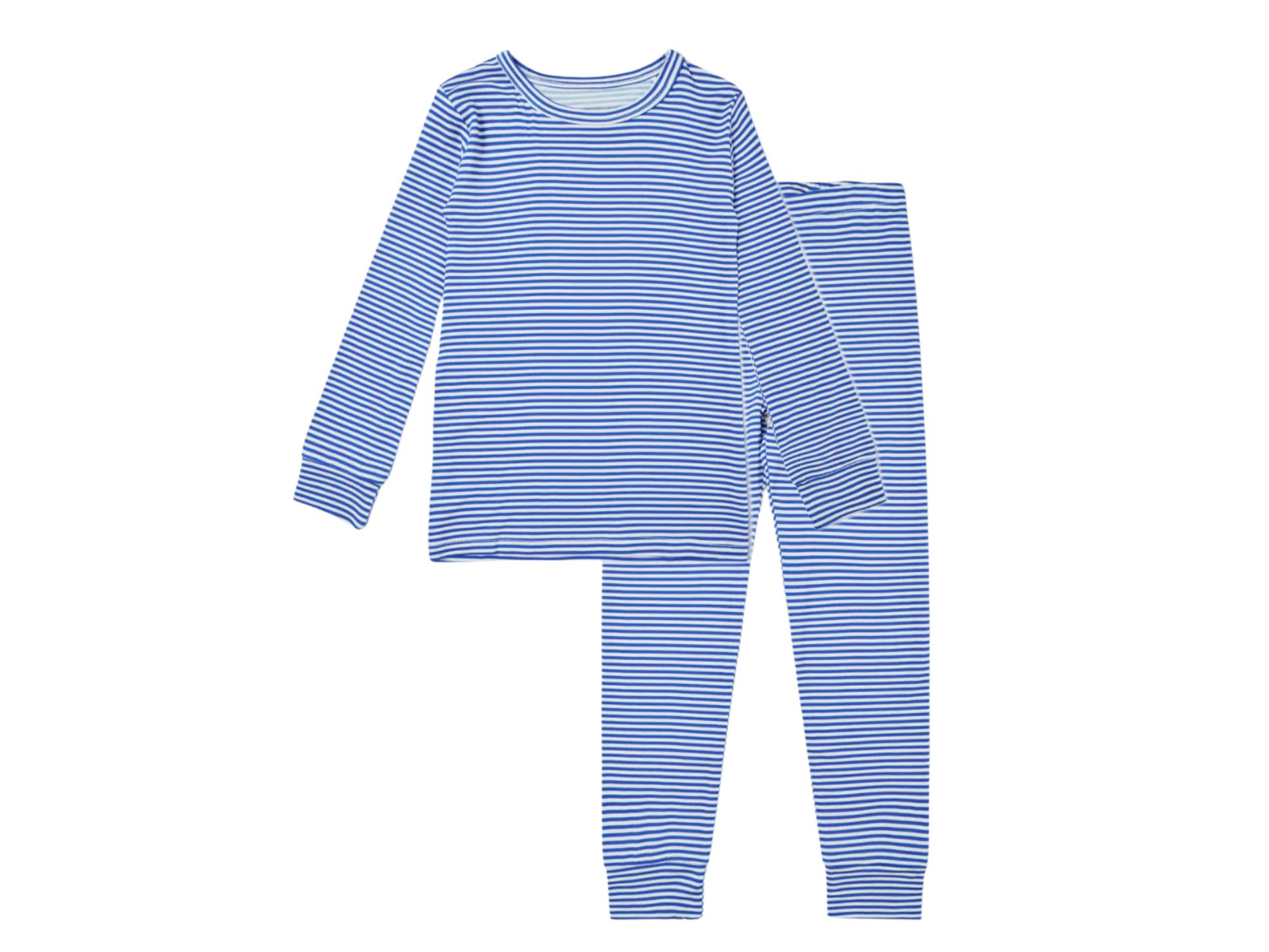 Boys' Cobalt Stripe Pajama Set - Baby, Little Kid — Image 7
