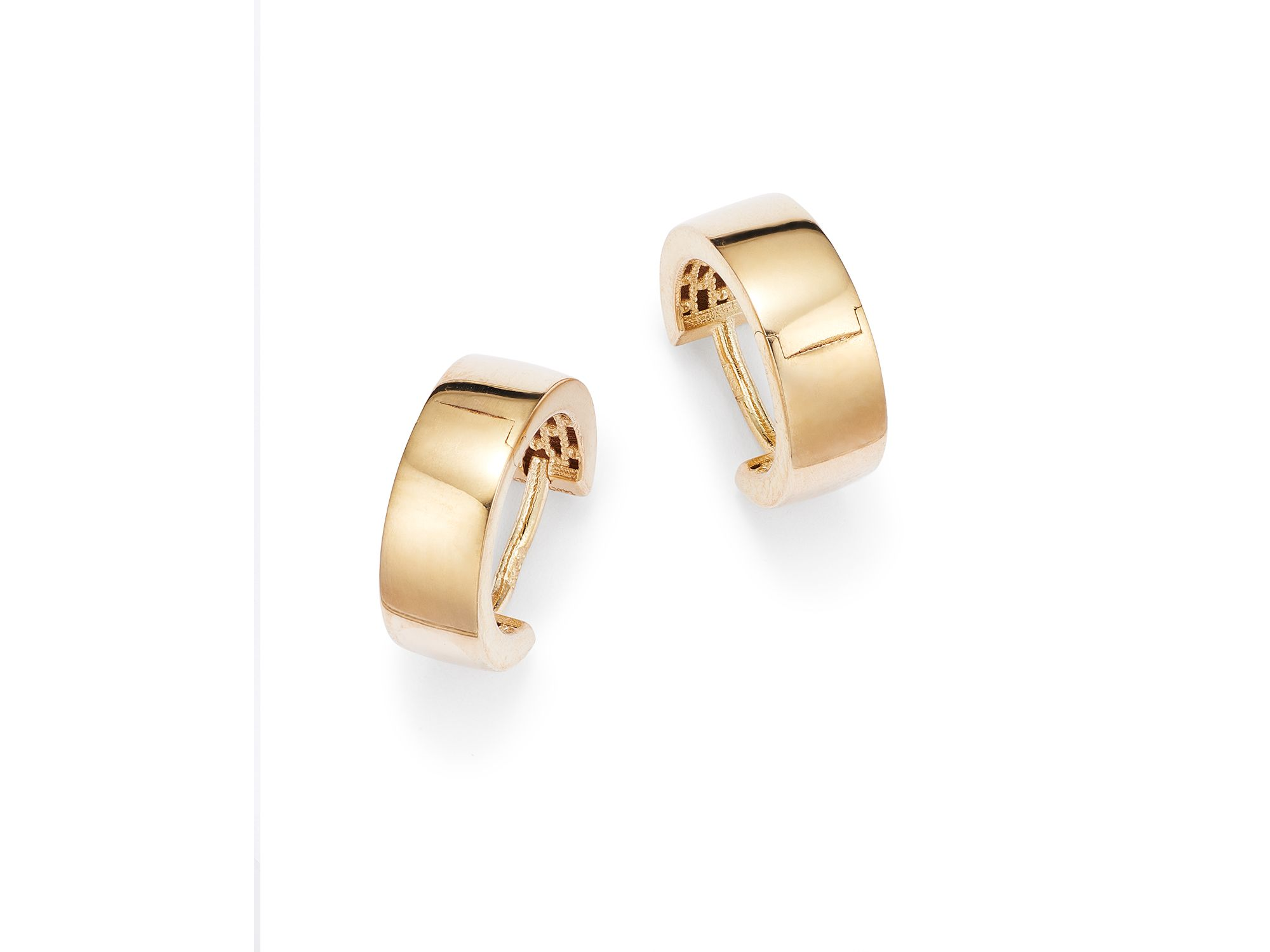 Huggie Hoop Earrings in 14K Yellow Gold — Image 3