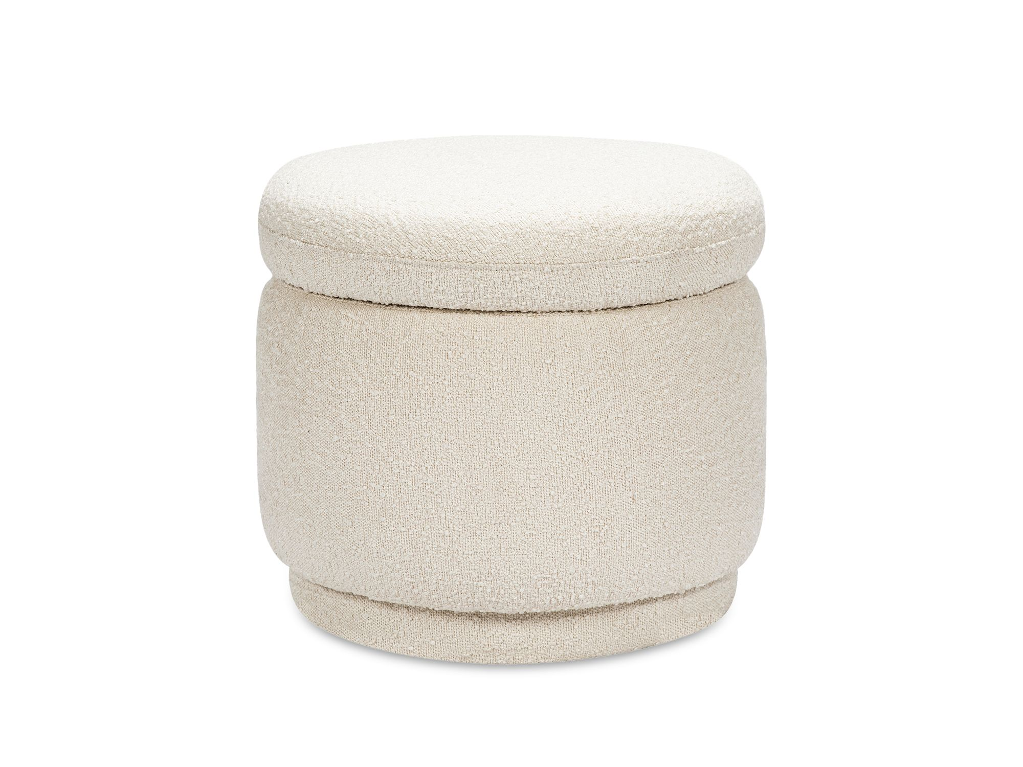 Enoki Bouclé Storage Ottoman — Image 4