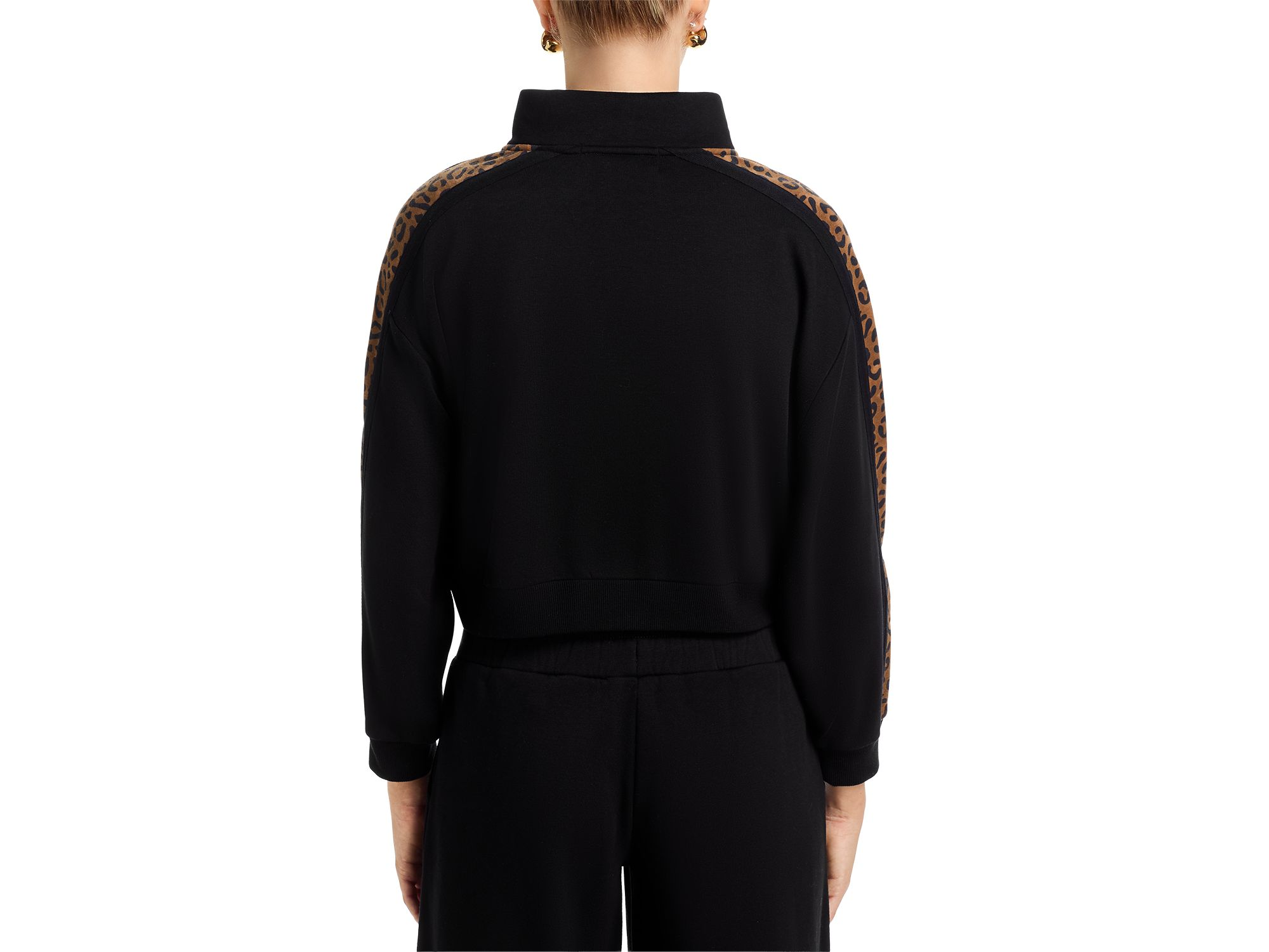 Leopard Print Surfwash Quarter Zip Sweatshirt — Image 3