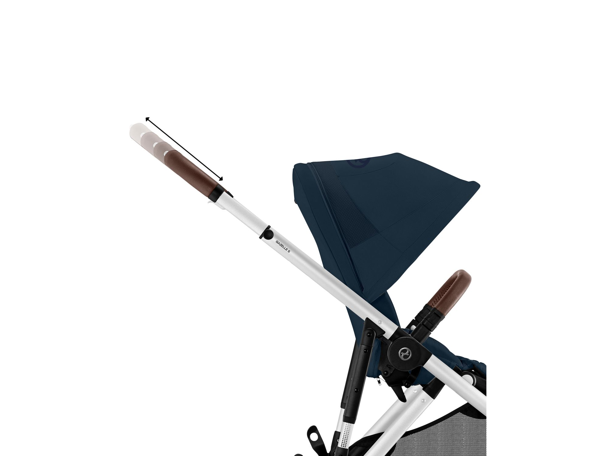 Gazelle S Stroller – Silver Frame — Image 5