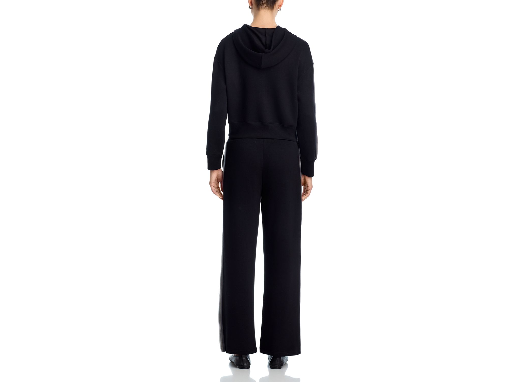 Striped Cloud Fleece Zip Up Hoodie & Striped Cloud Fleece Wide Leg Pants — Image 9