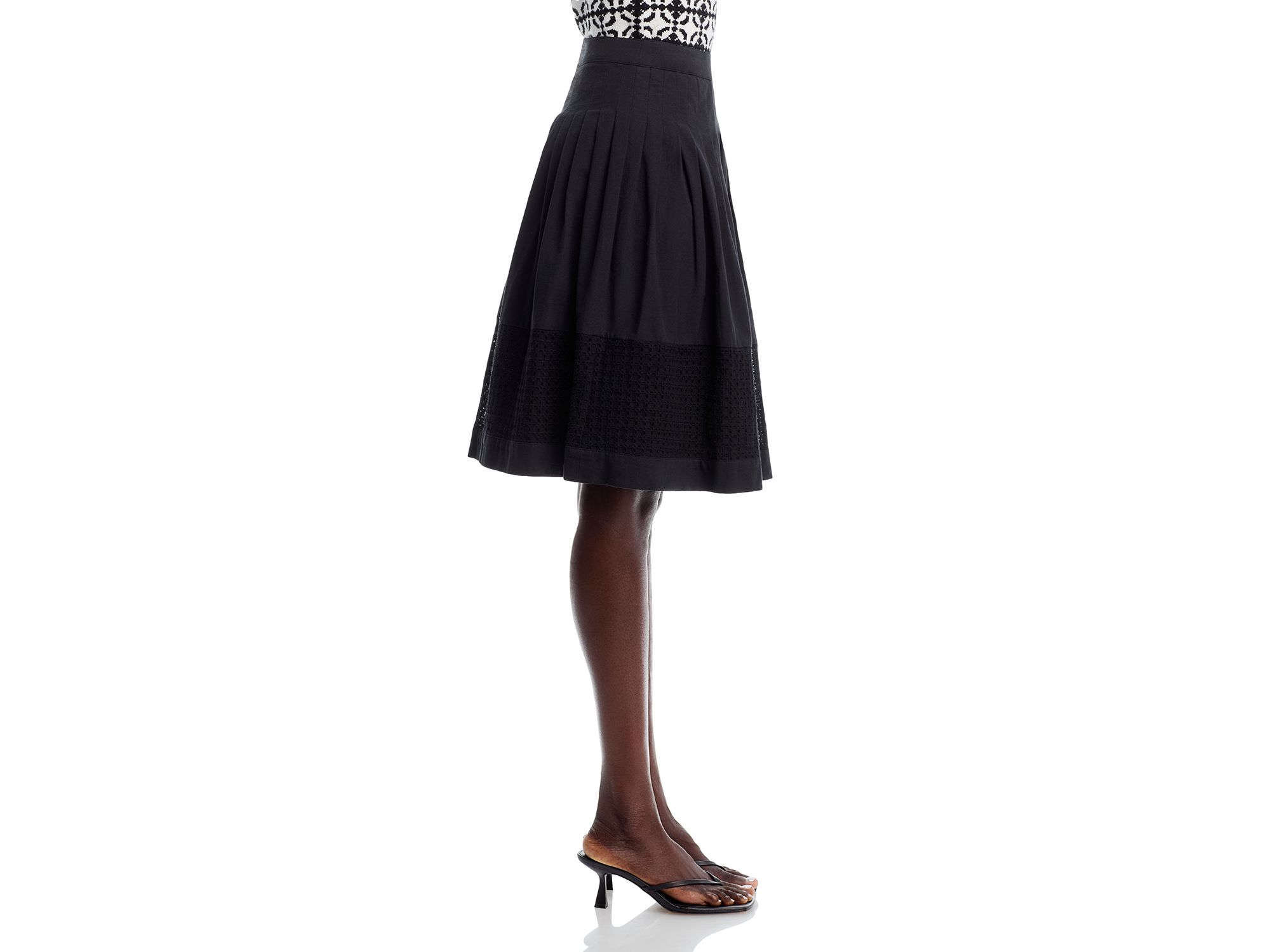 Pleated Embroidered Skirt — Image 5
