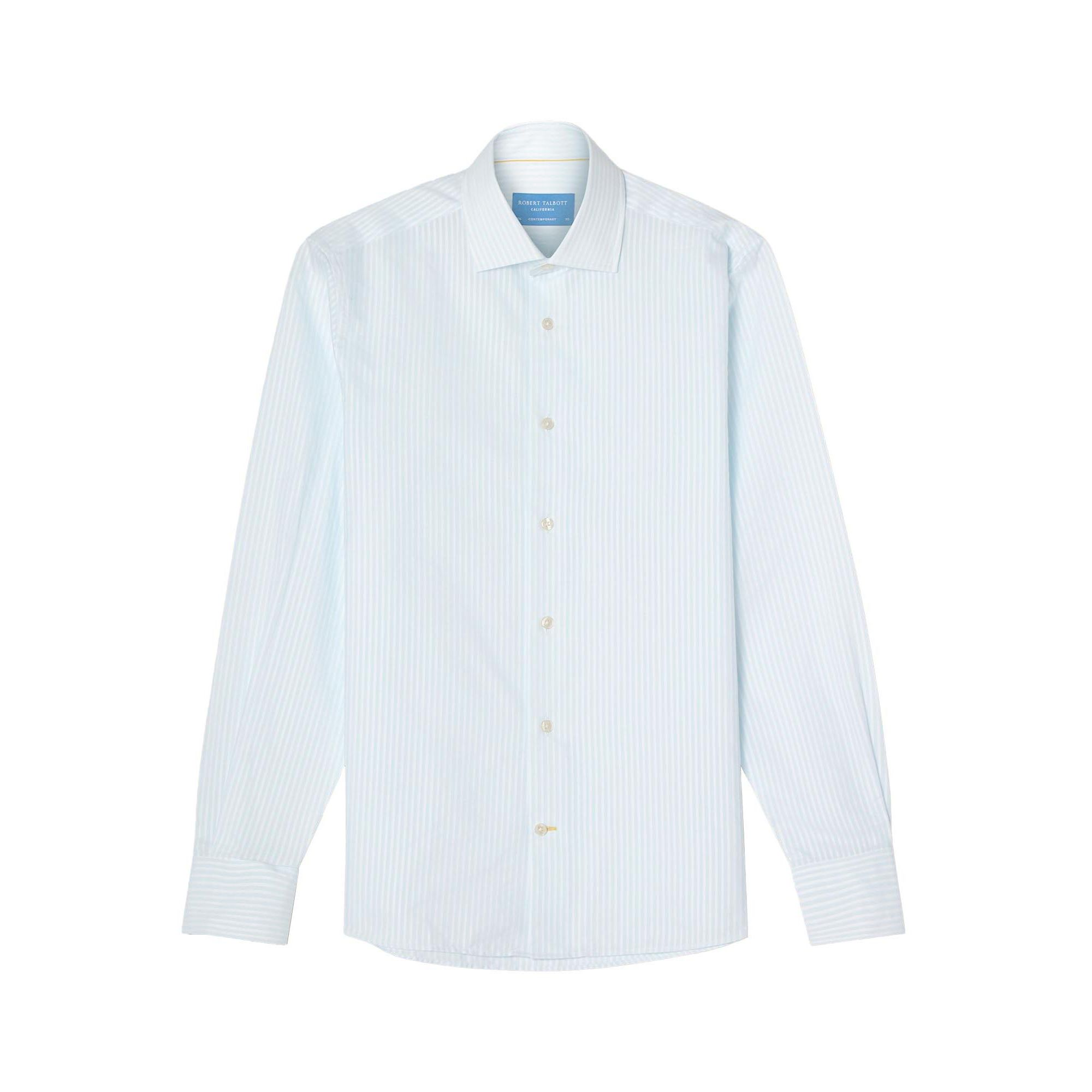 Reynolds Dobby Stripe Contemporary Fit Shirt — Image 5