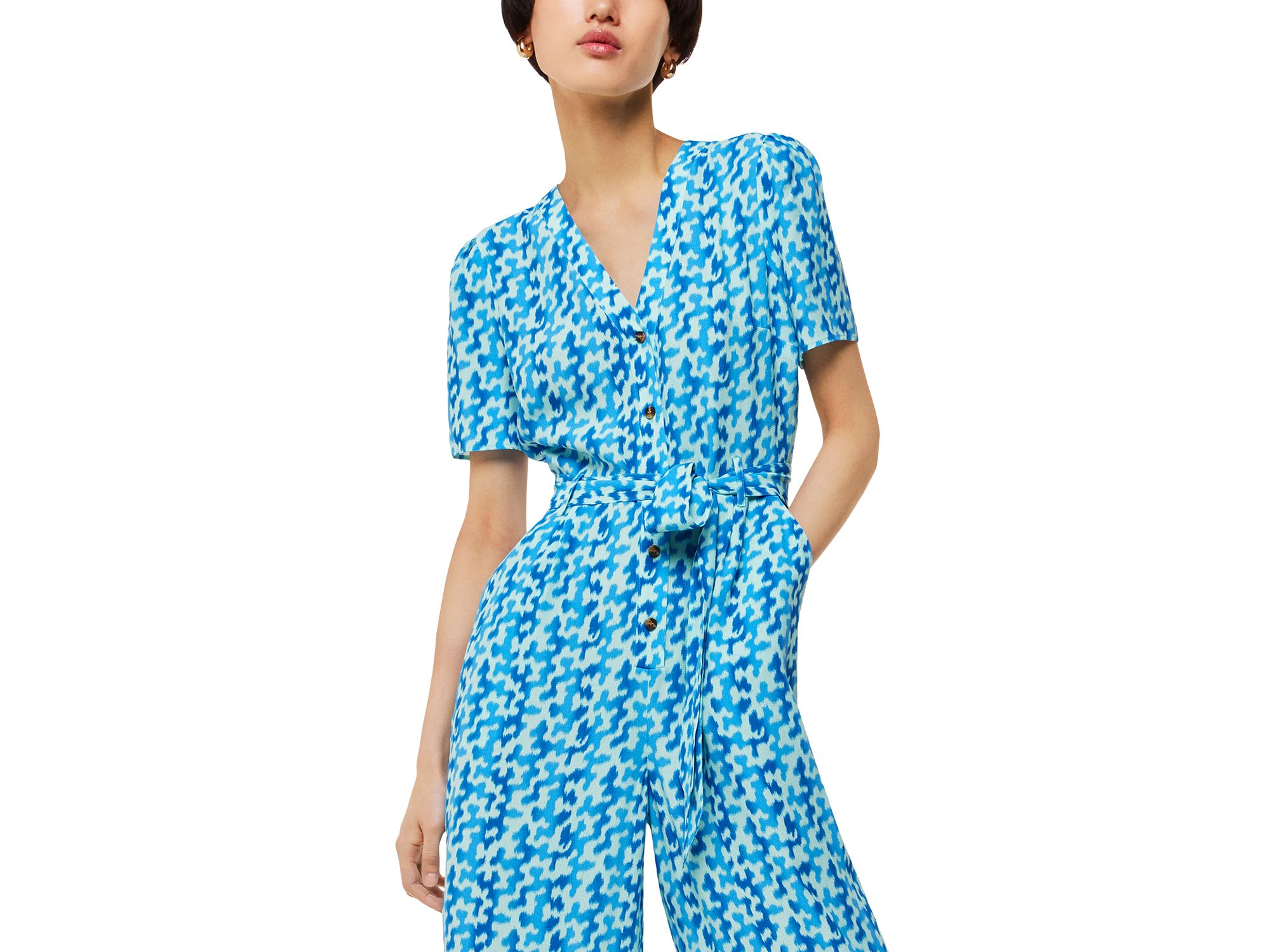Hazy Coral Printed Jumpsuit — Image 3
