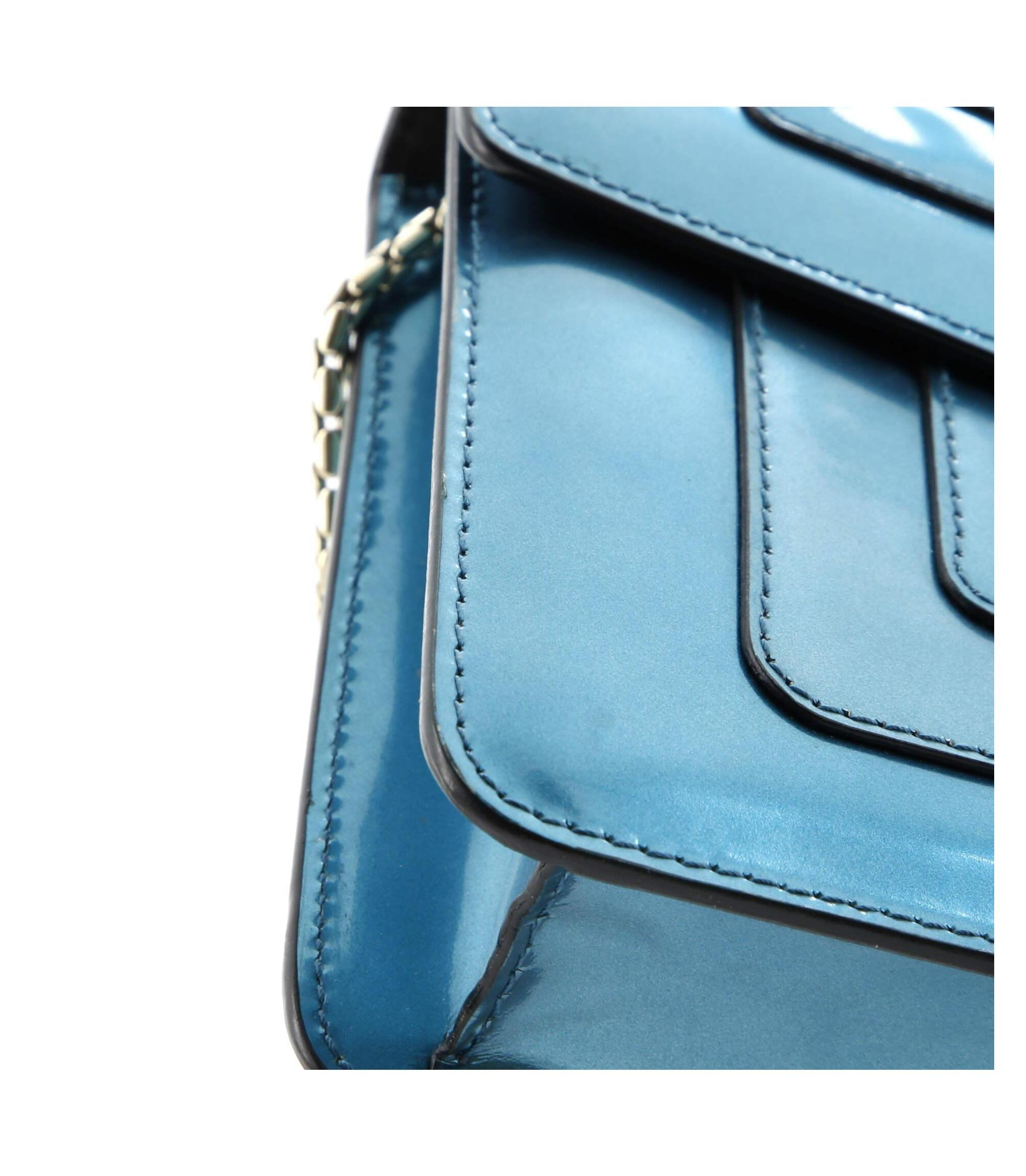 Small Serpenti Forever Square Shoulder Bag Metallic Leather — Image 4