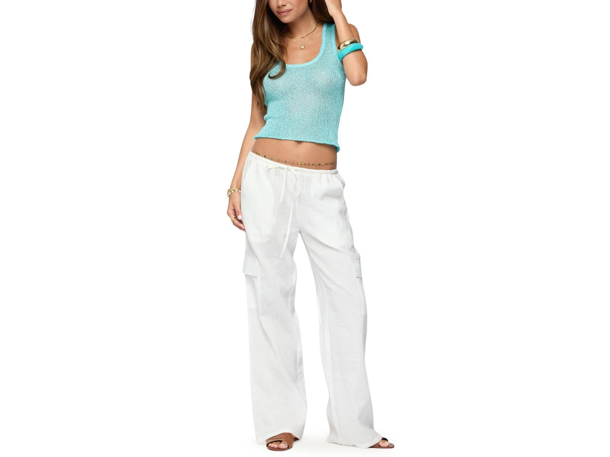 Eleora Sequin Knit Tank Top — Image 3
