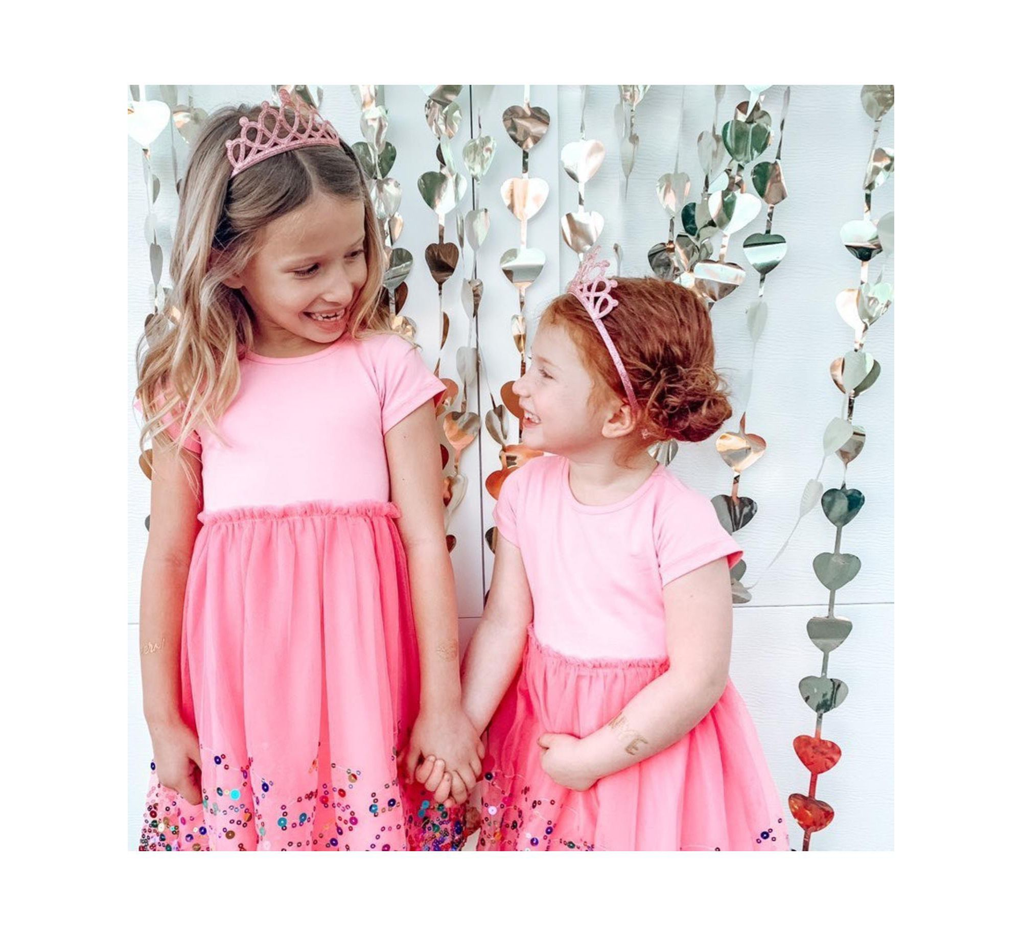 Girls' Pink Tiara Headband - Little Kid, Big Kid — Image 3