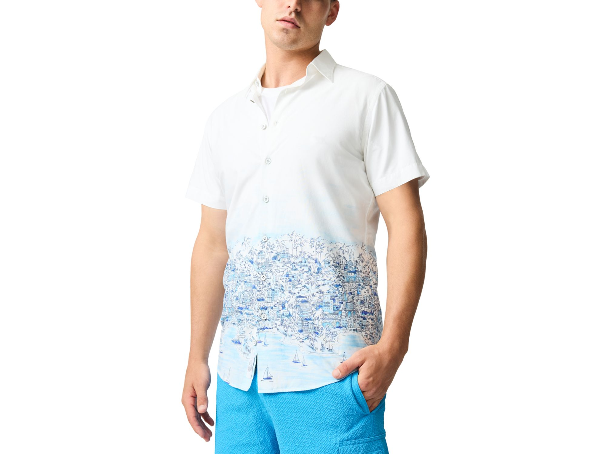 Ashers Slim Fit Short Sleeve Shirt — Image 4