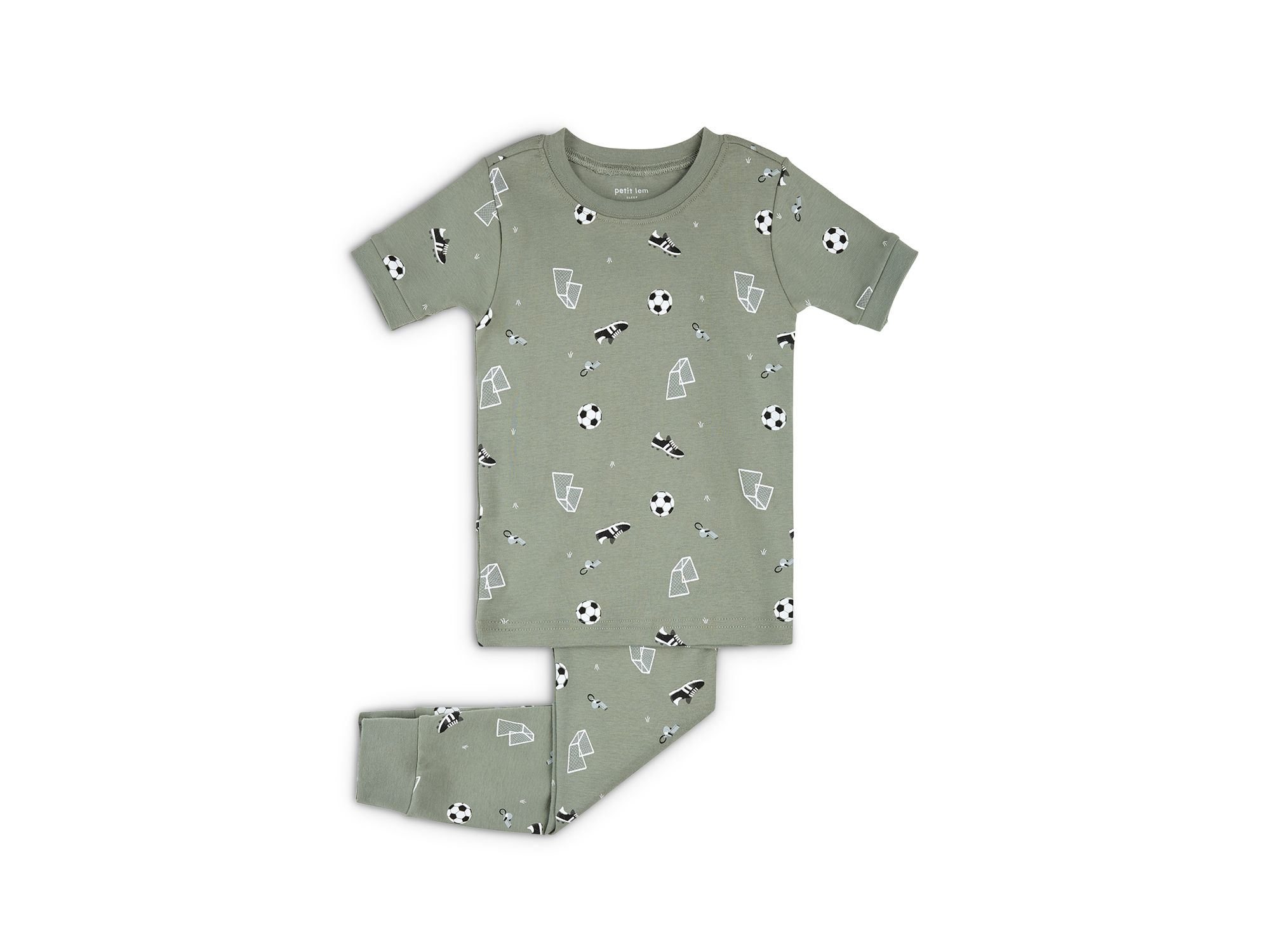 Boys' Soccer Print Pajama Set - Little Kid - Image 1