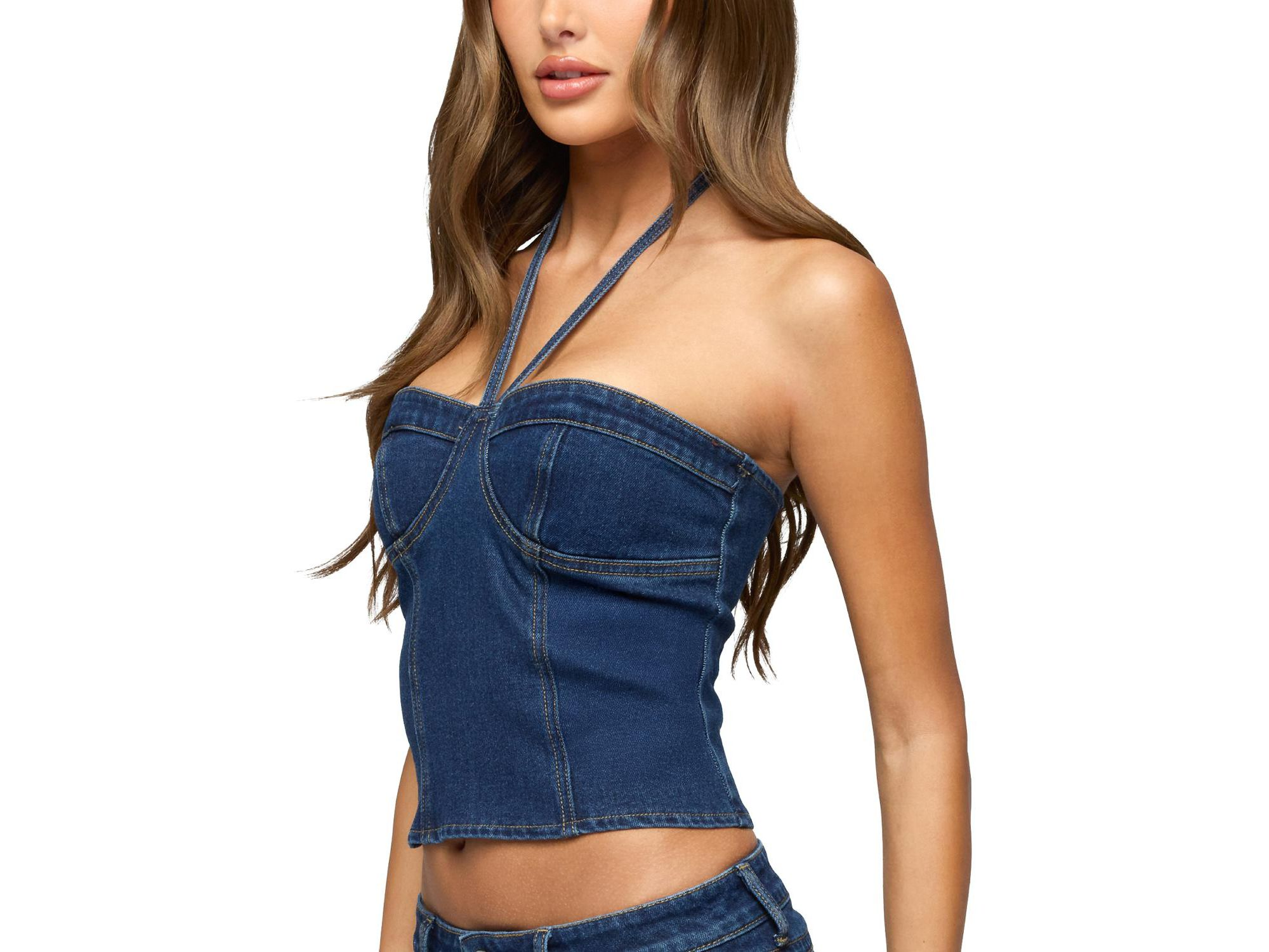 Jagger Denim Halter Top — Image 3