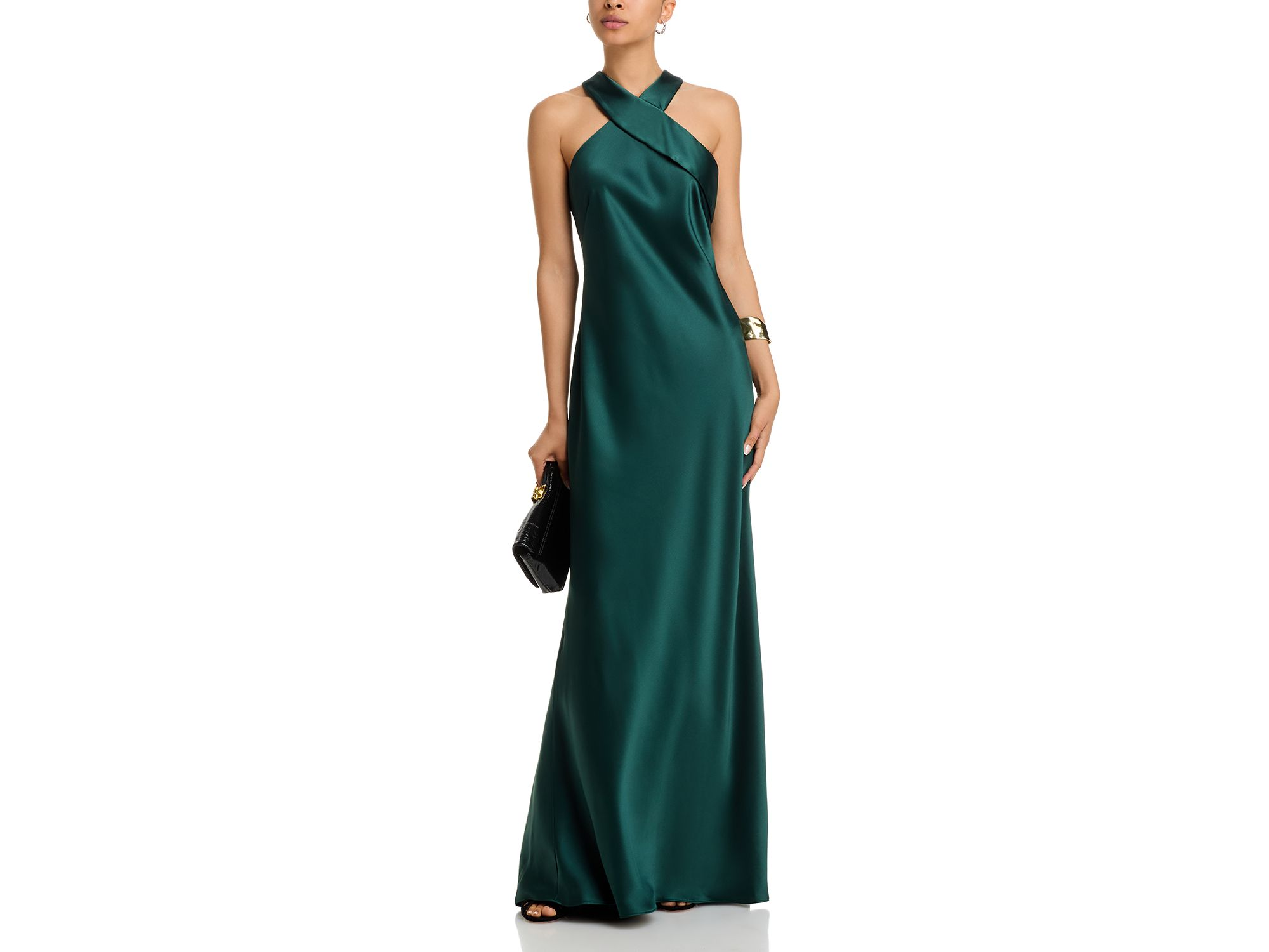 Sleeveless Satin Gown - Exclusive — Image 3
