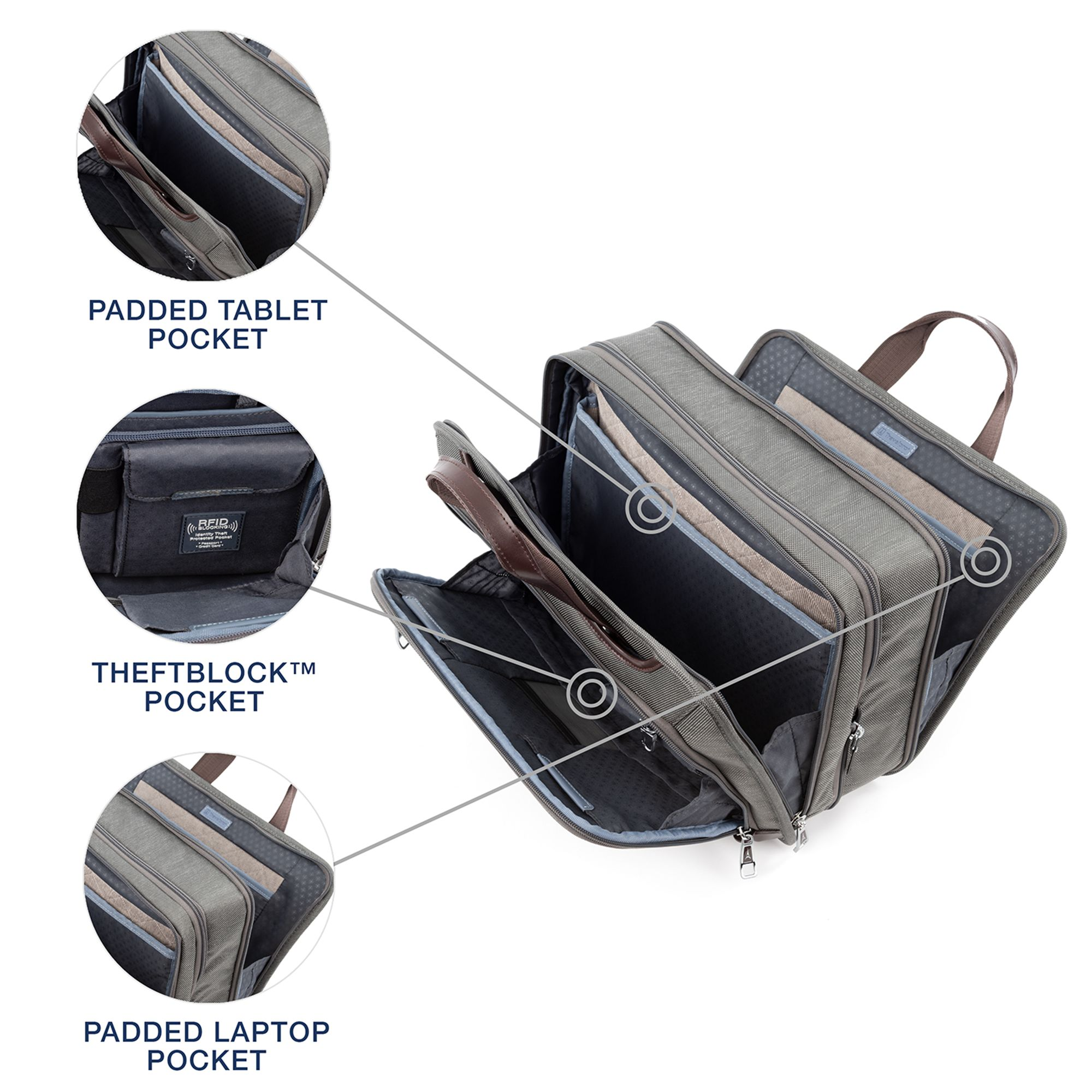 Platinum Elite Expandable Business Briefcase — Image 10