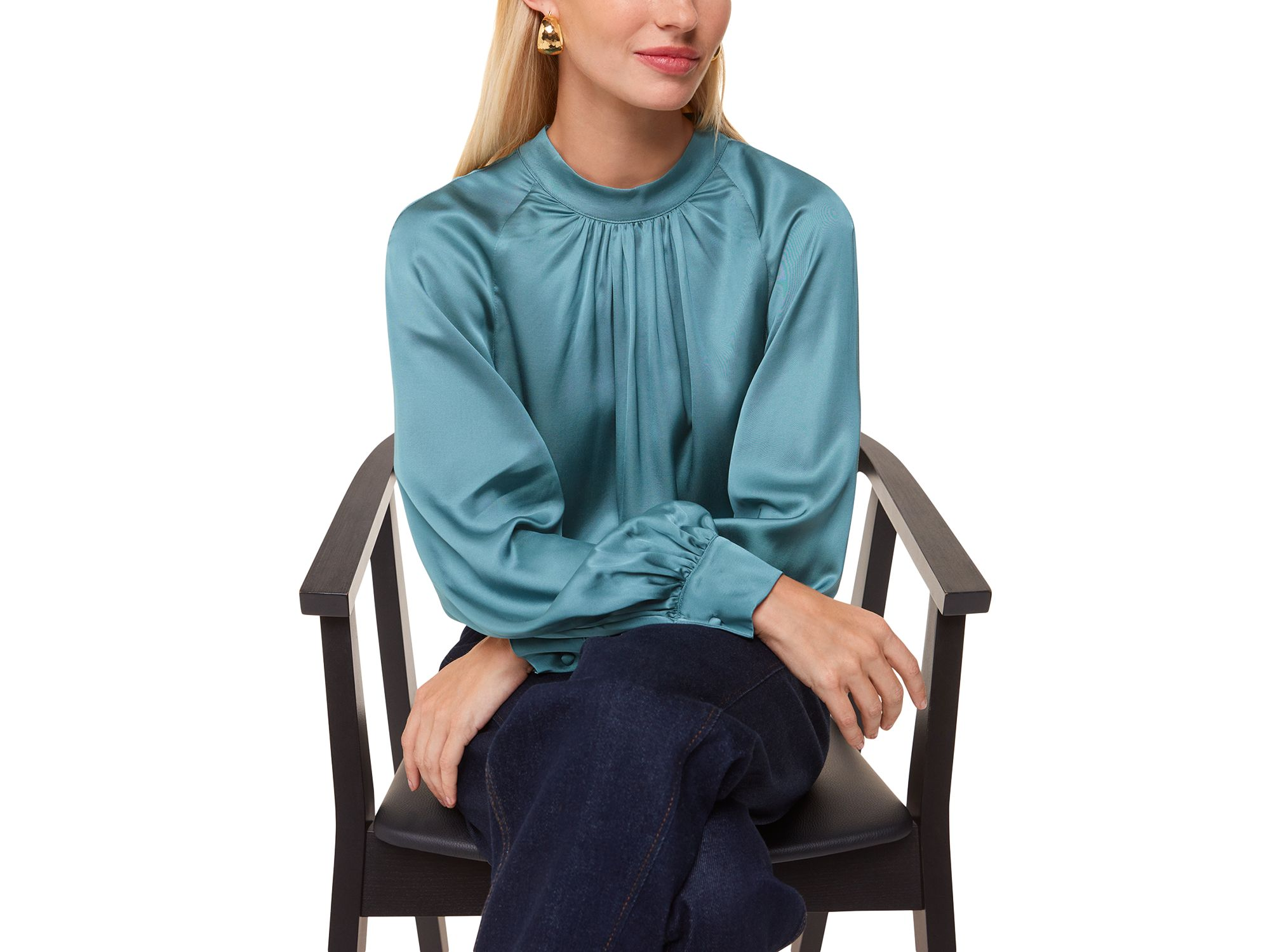 Lea Satin Top — Image 5