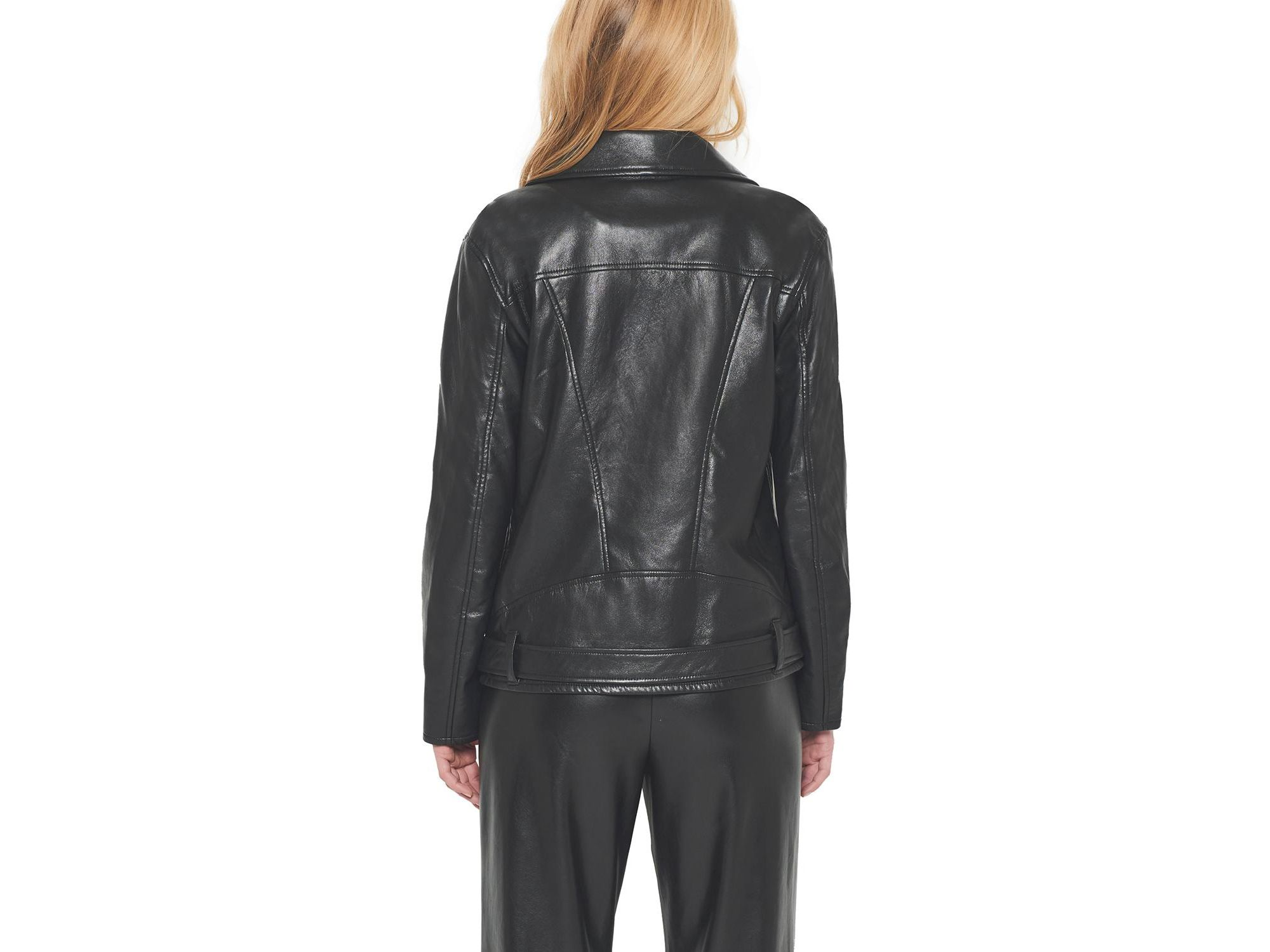 Brando Recycled Leather Boyfriend Jacket — Image 5