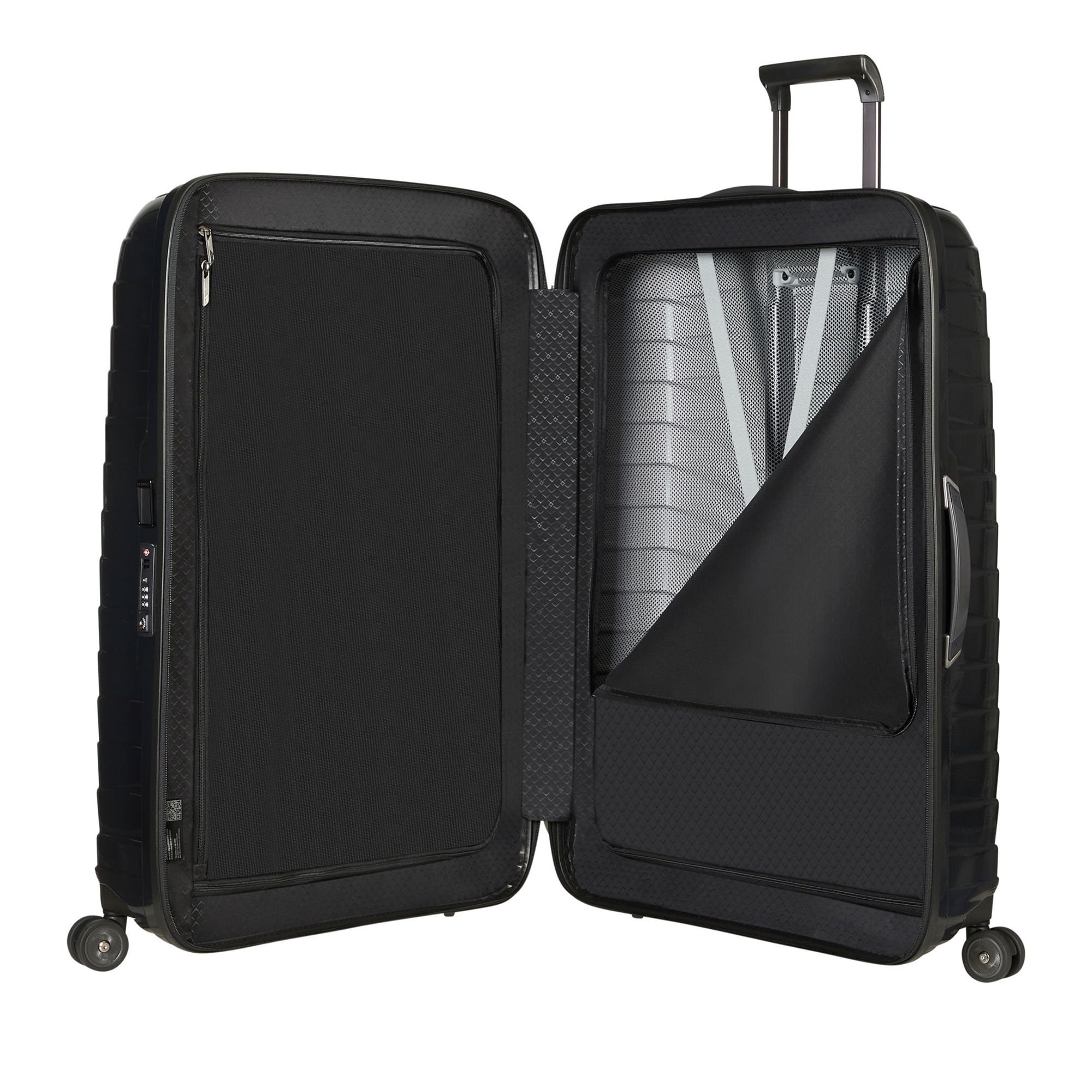 Proxis Extra Large Spinner Checked Suitcase — Image 5