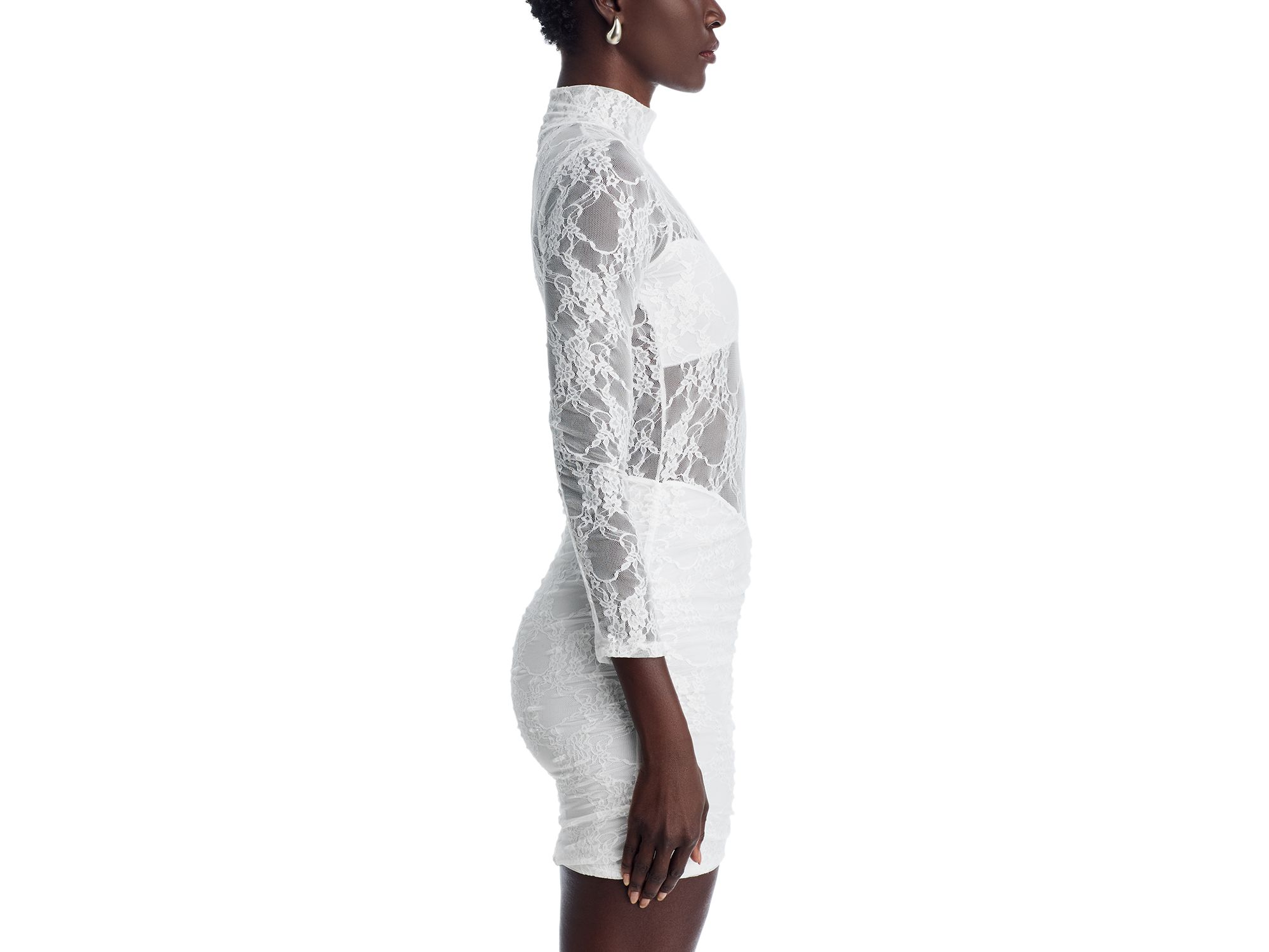 Drop Waist Lace Mini Dress — Image 4