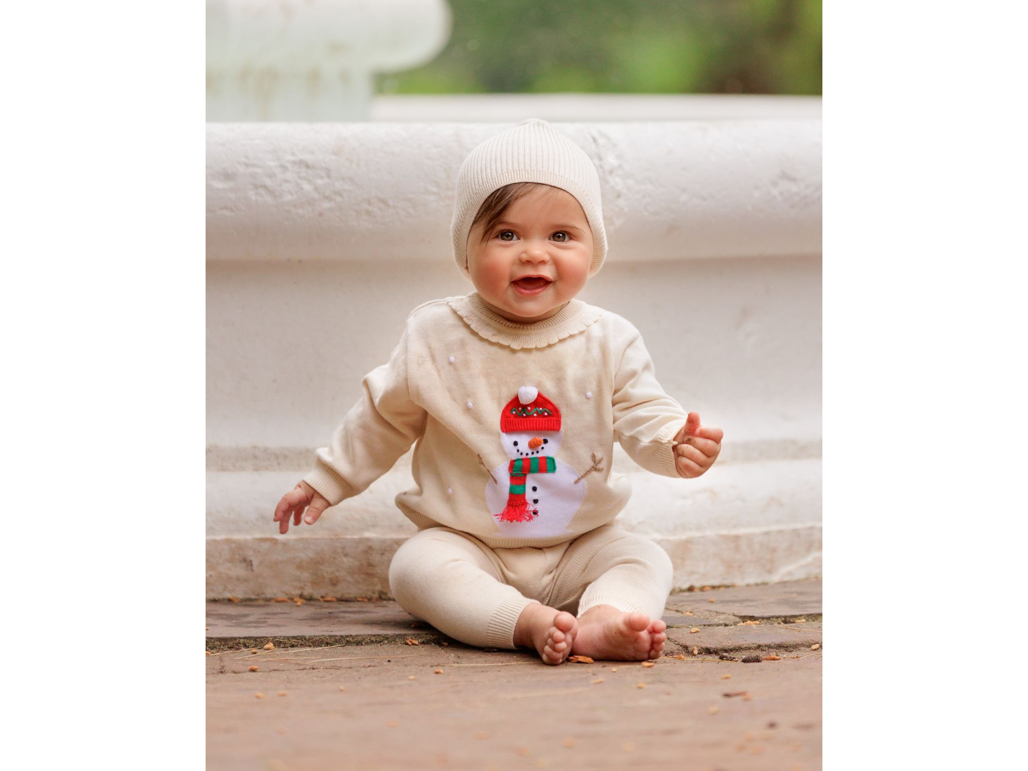 Girls' Holiday Snowman Knit Set - Baby, Little Kid — Image 3