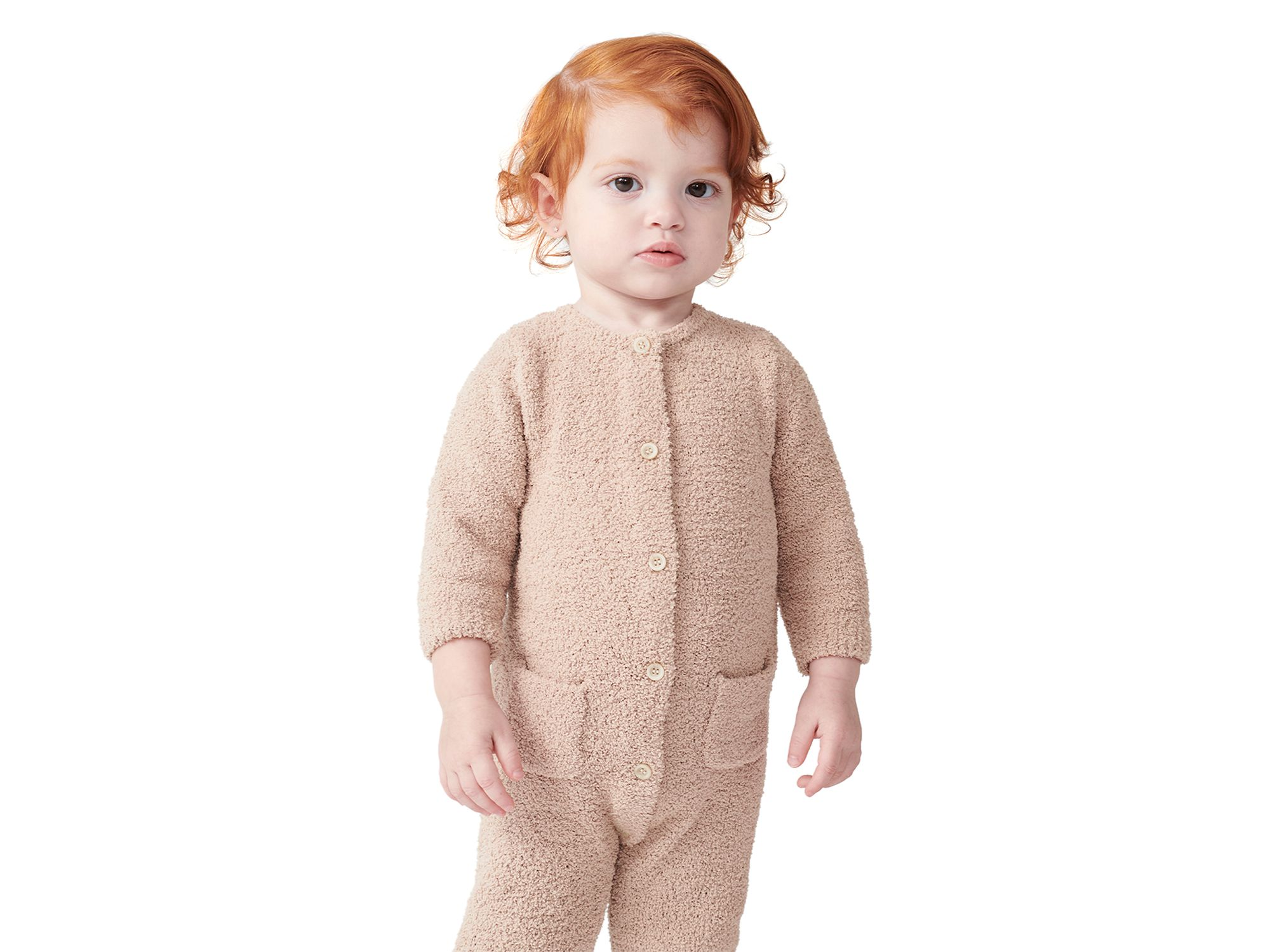 Unisex Fuzzy Long Sleeve Jumpsuit - Baby — Image 8