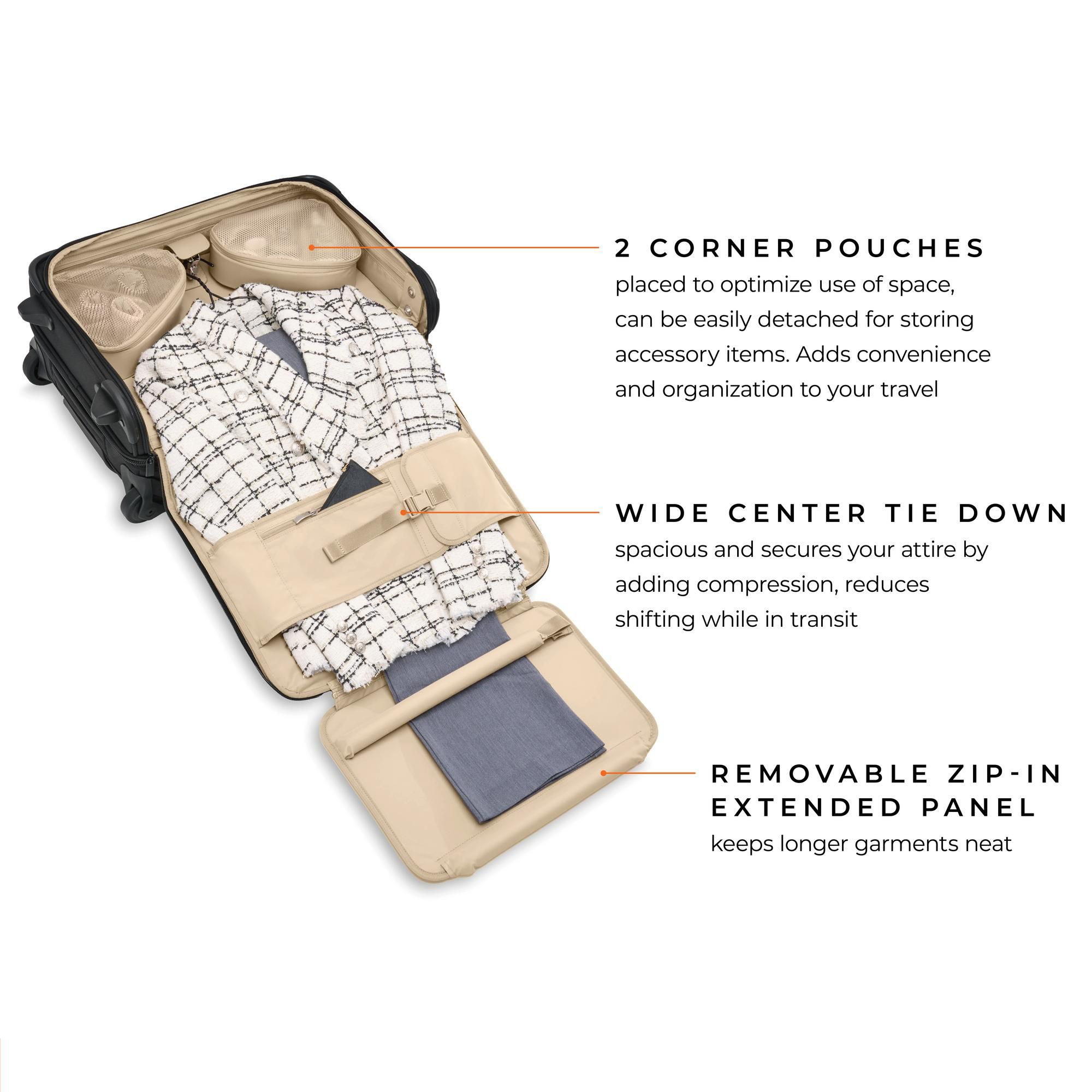 Baseline Tall Carry On 2 Wheel Garment Bag — Image 6
