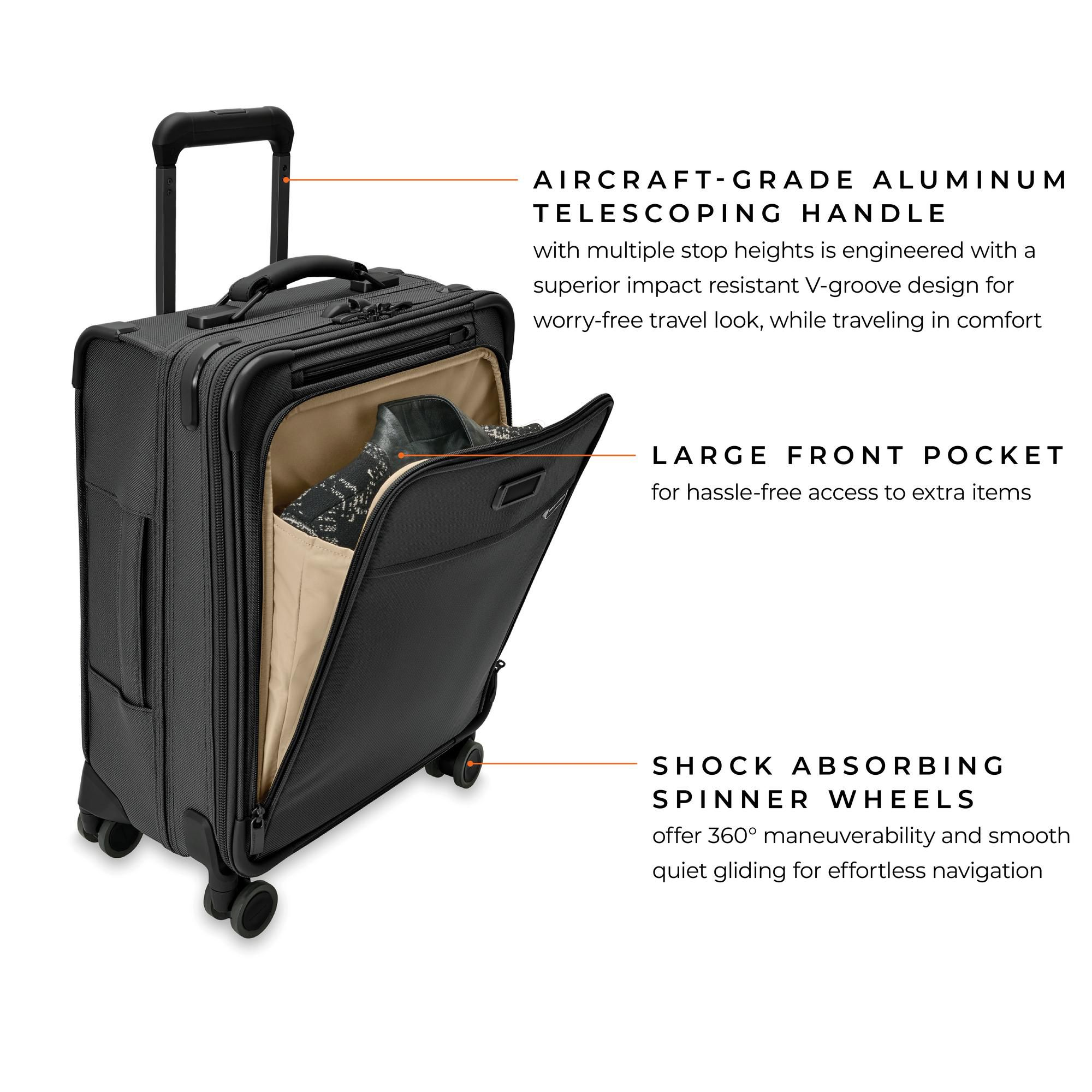 Baseline Global Carry On Spinner Suitcase — Image 10