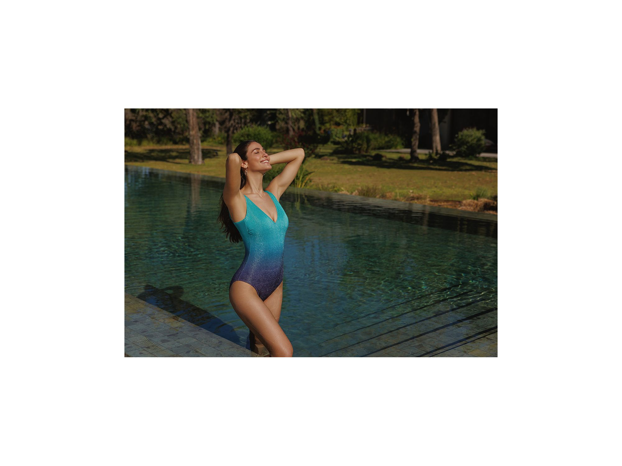 Dream V Neck One Piece Swimsuit — Image 3