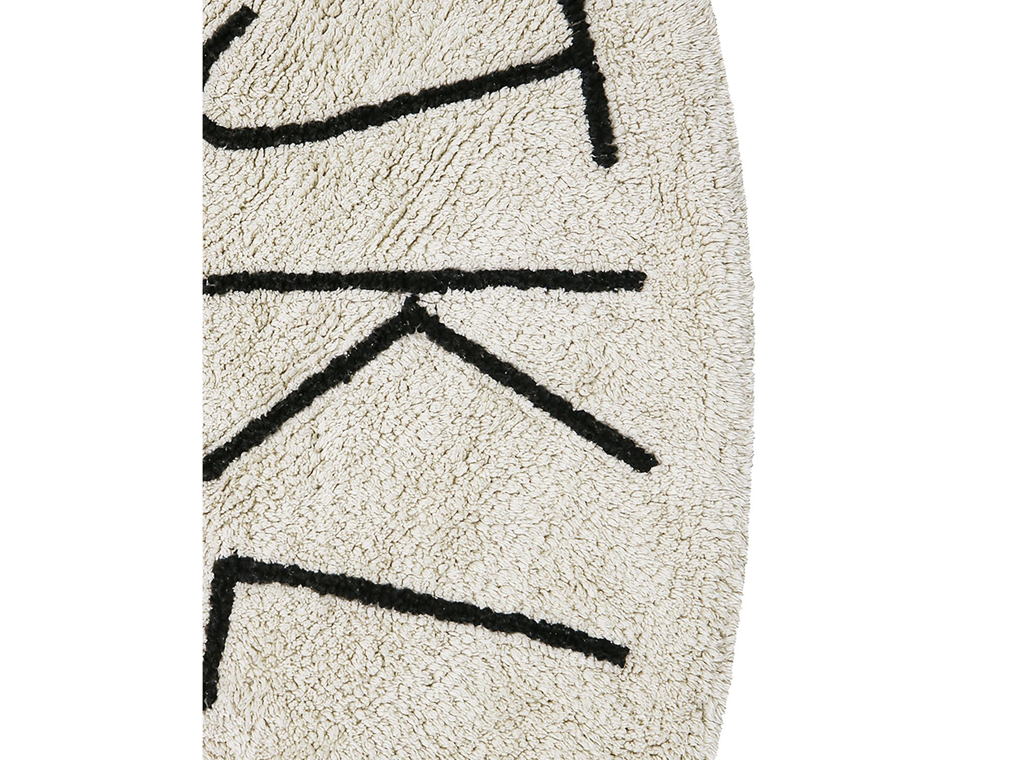 ABC Washable round Round Area Rug, 6'7" x 6'7" — Image 3