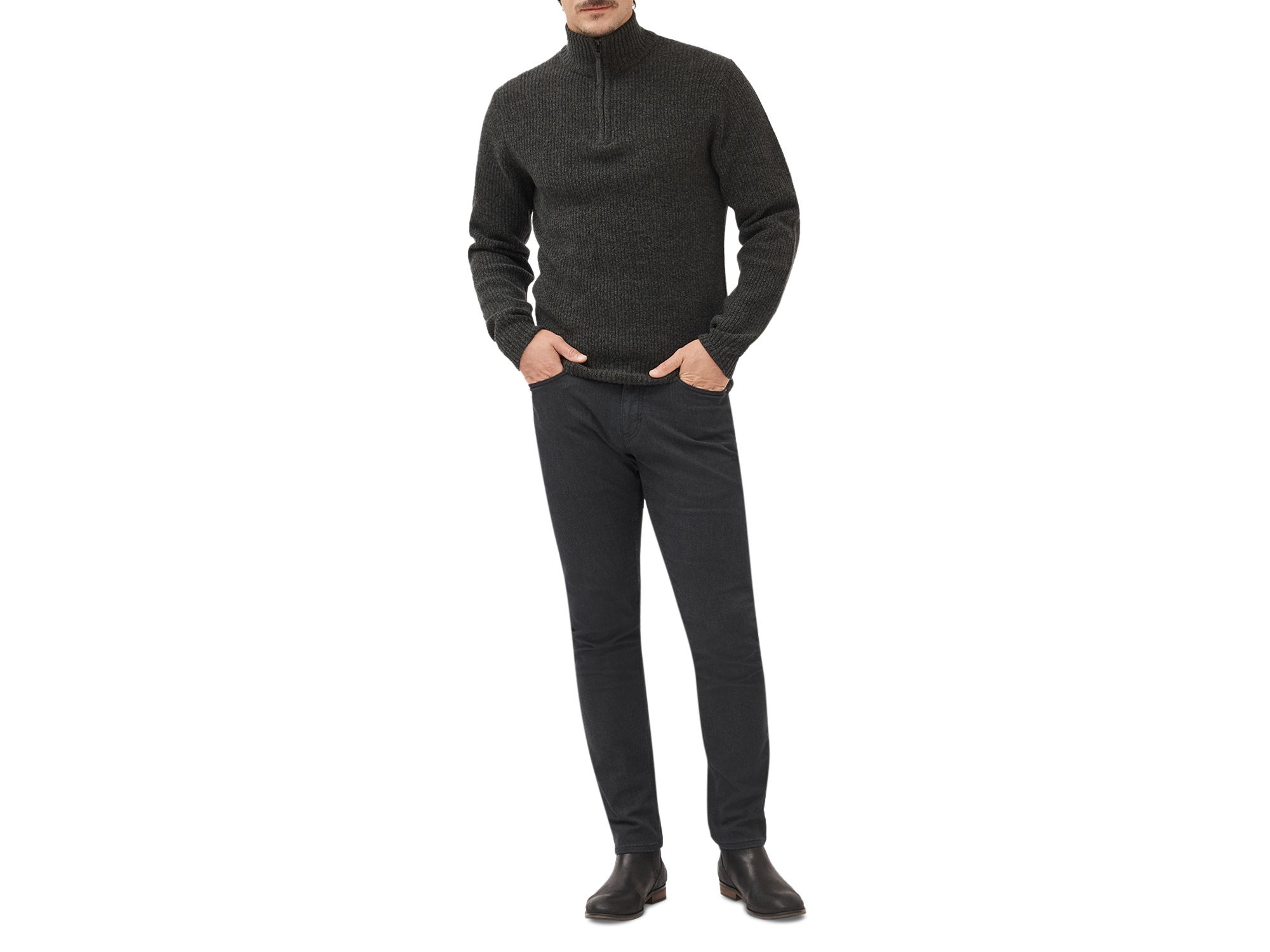 Robbies Road Quarter Zip Sweater — Image 3