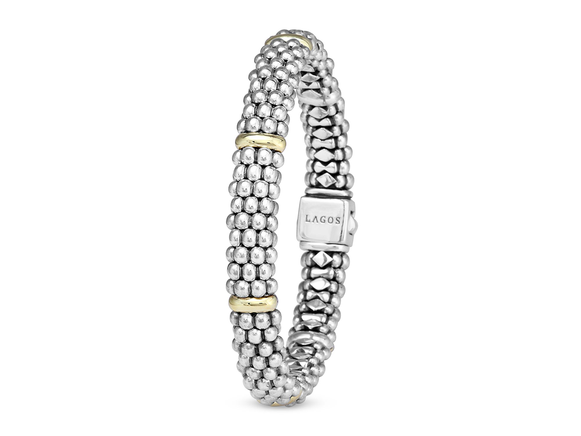 18K Gold & Sterling Silver Rope Bracelet — Image 4