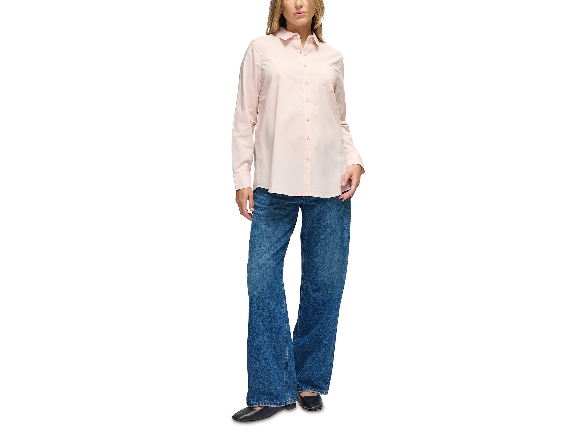 Button Down Maternity Shirt — Image 4