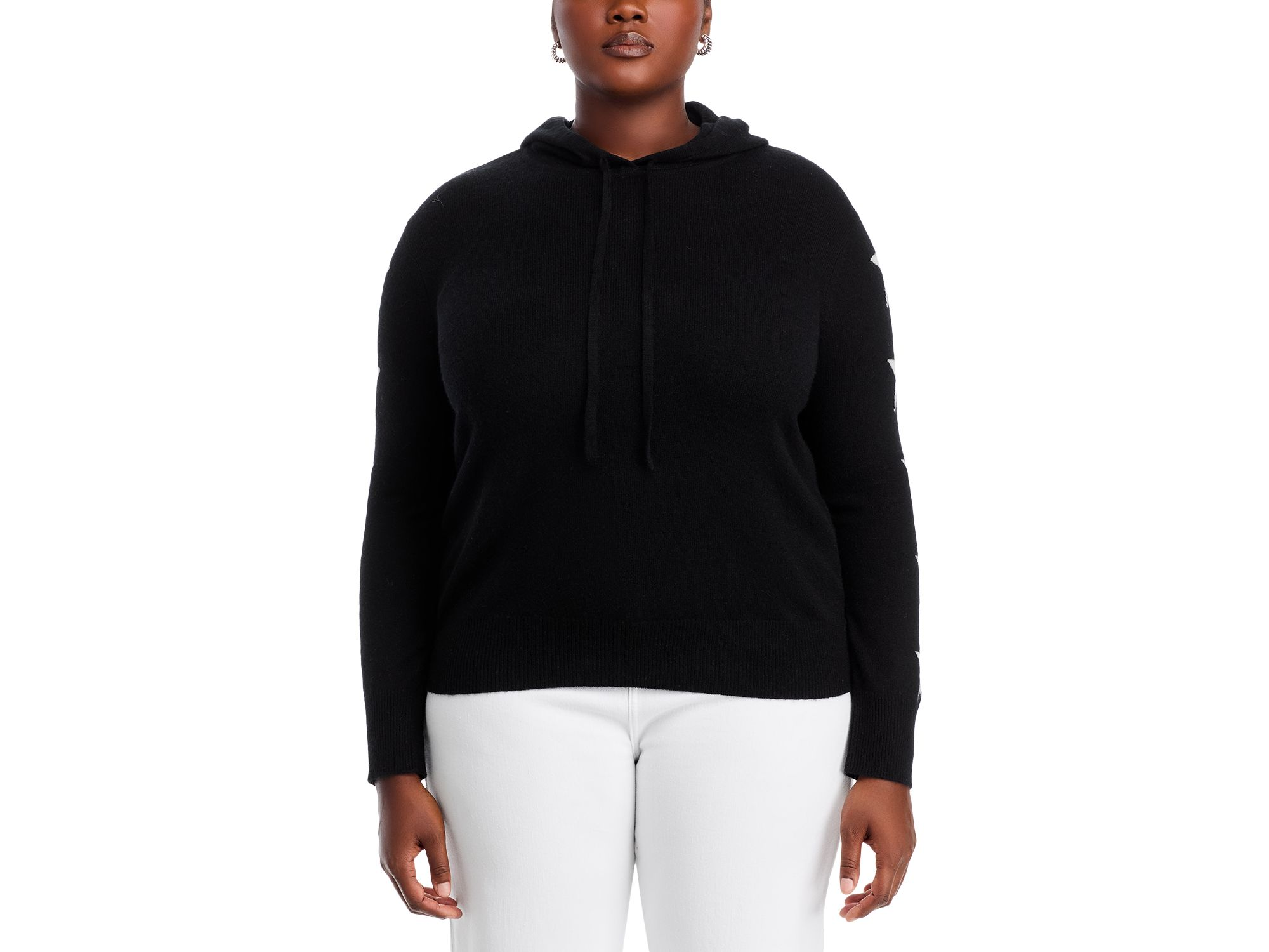 100% Cashmere Star Sleeve Hoodie Sweater - Exclusive — Image 10