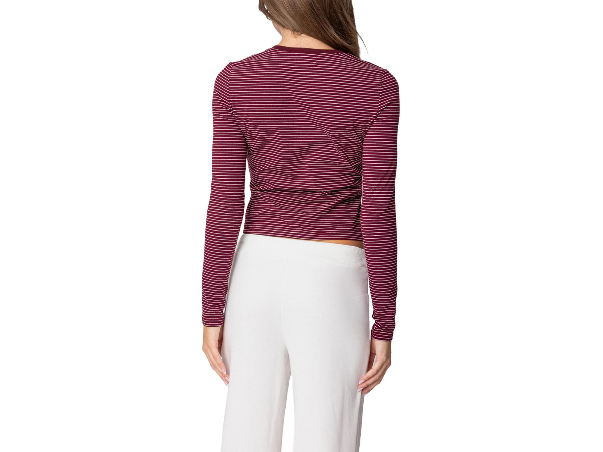 Brianna Striped Long Sleeve T-Shirt — Image 3