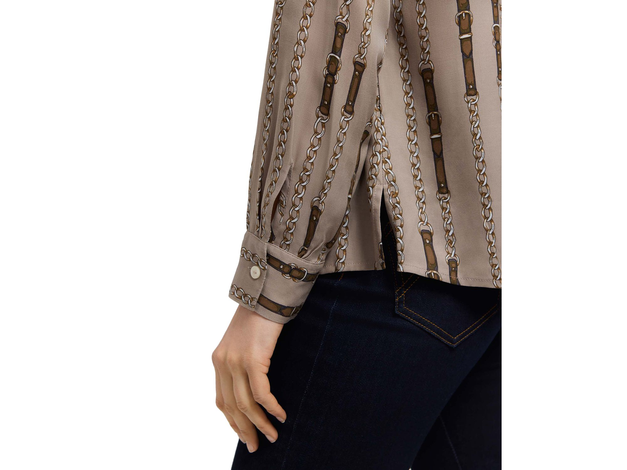 Luna Chain Print Shirt — Image 3