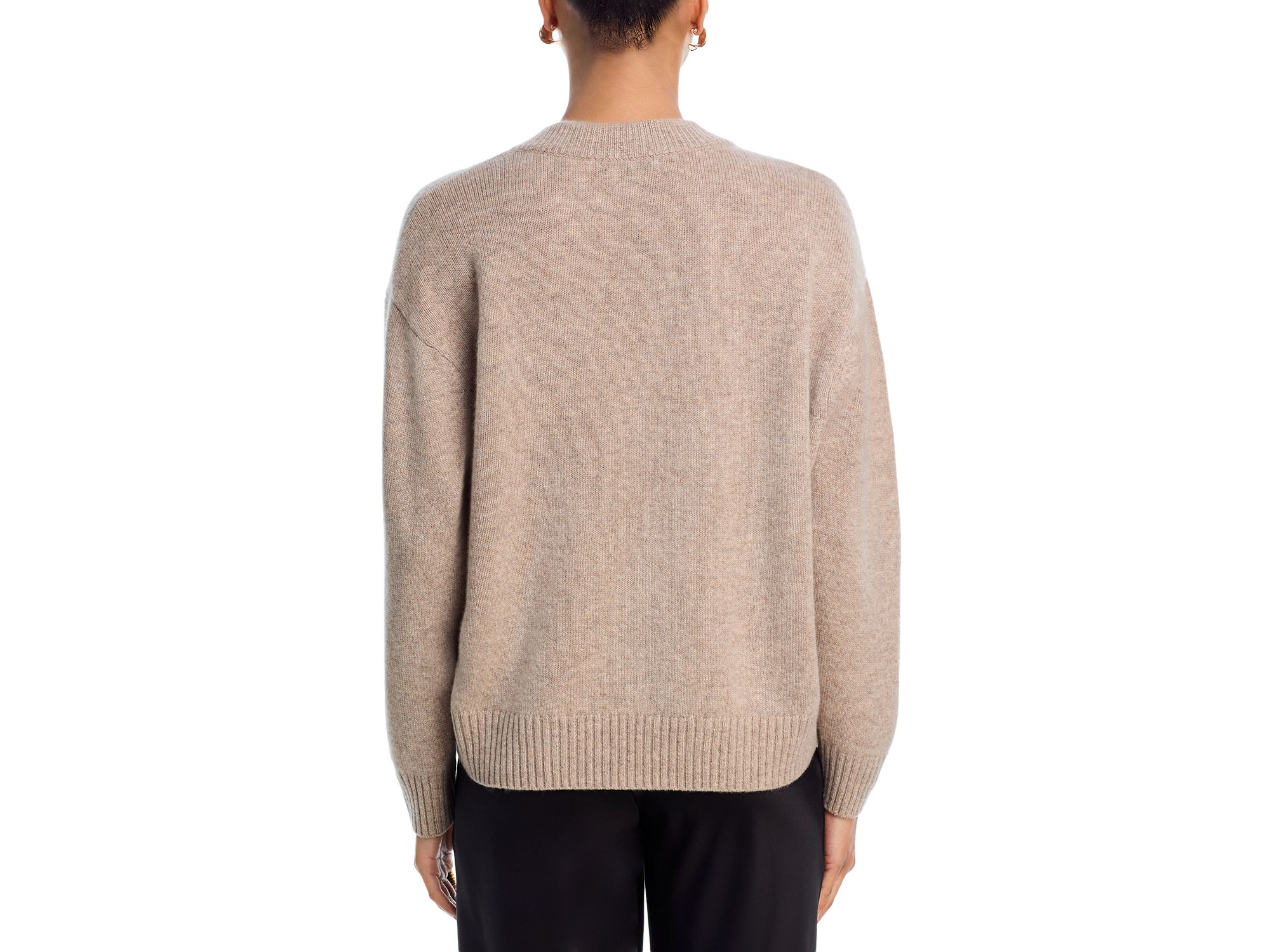 100% Cashmere Drop Shoulder V Neck Sweater - Exclusive — Image 6